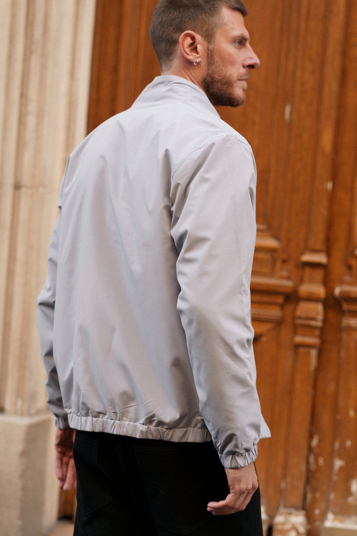 Blouson Clément réversible - noir / gris clair-thumbmail-6