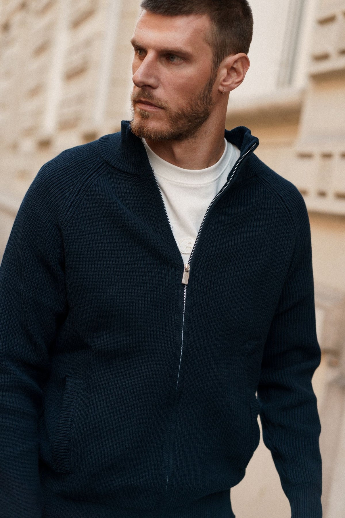 Cardigan Paul - bleu marine-thumbmail-1