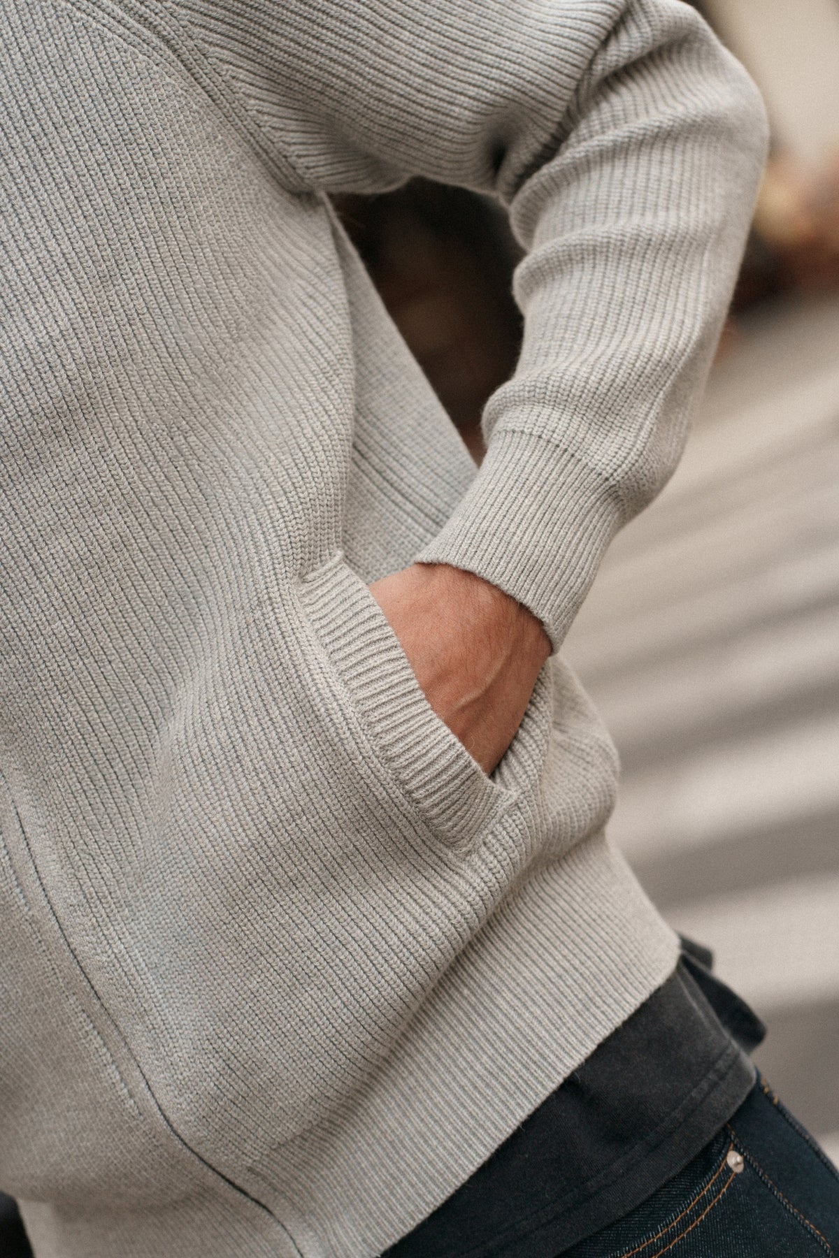 Cardigan Paul - gris chiné-thumbmail-5