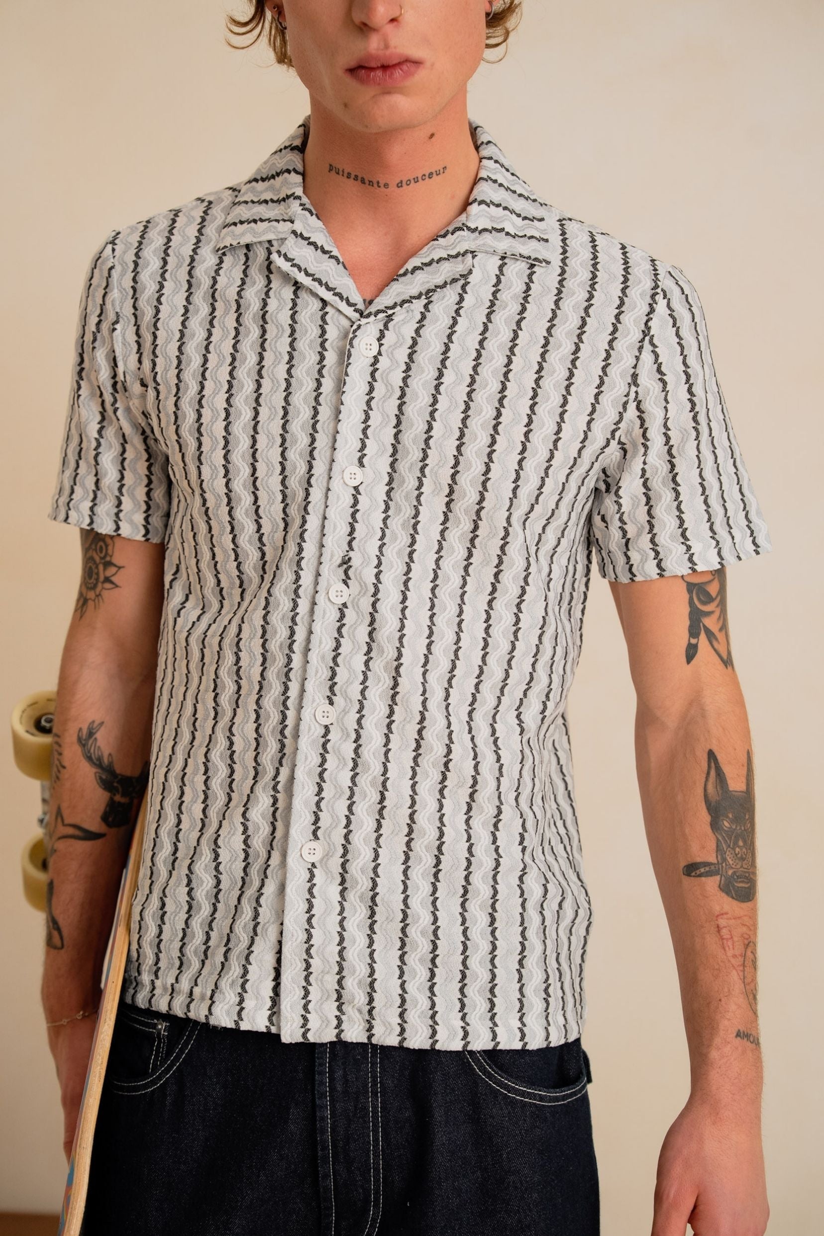 Chemise Sumba - blanc bleu-thumbmail-3