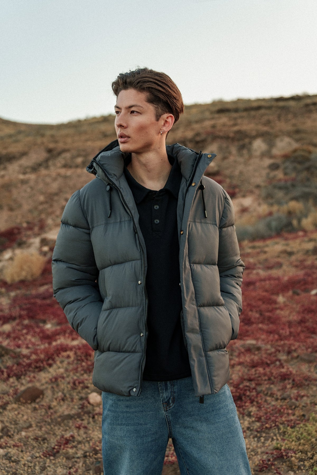 Doudoune Femés gris anthracite homme – Zayne Paris