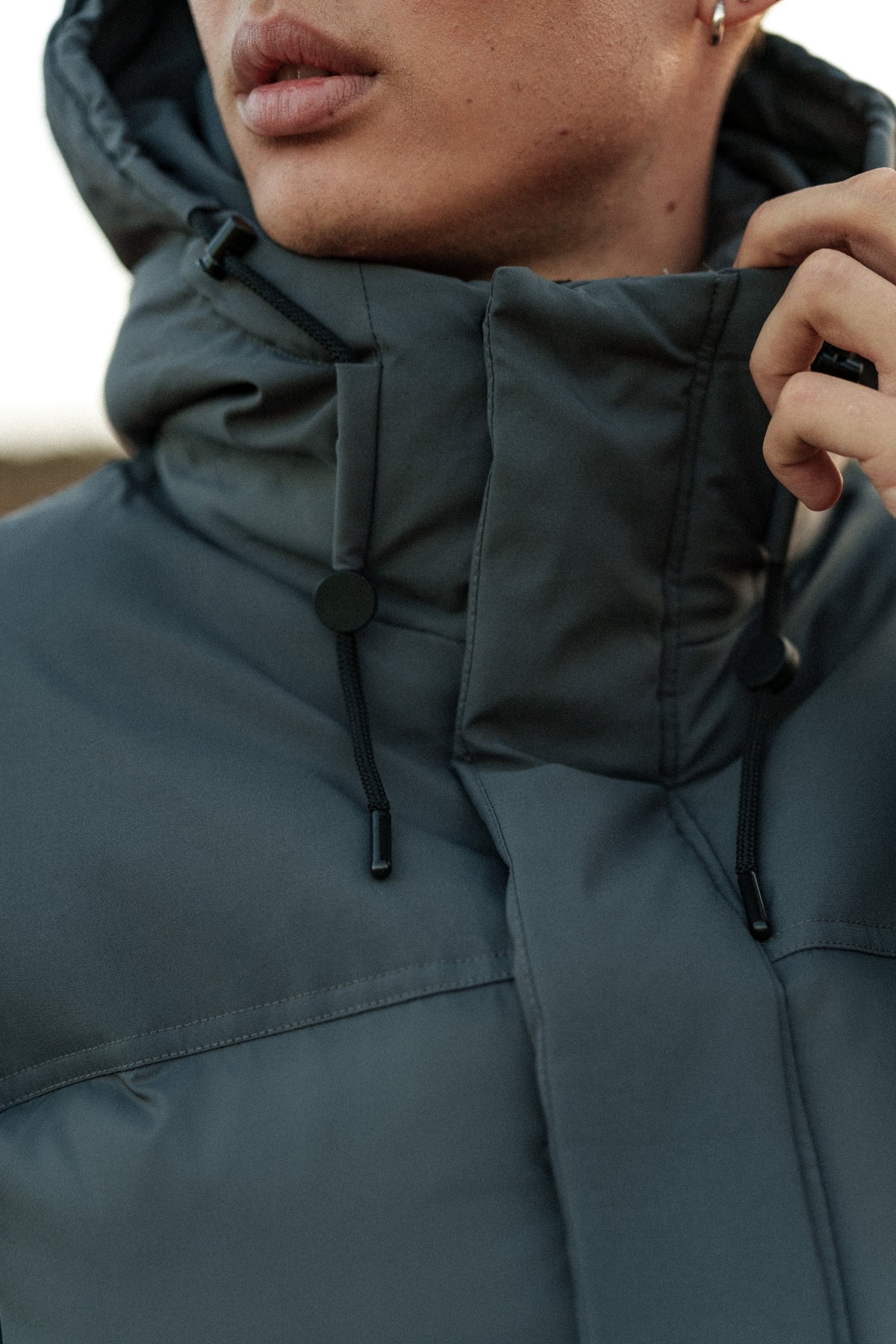 Doudoune Femés gris anthracite homme – Zayne Paris, photo 3