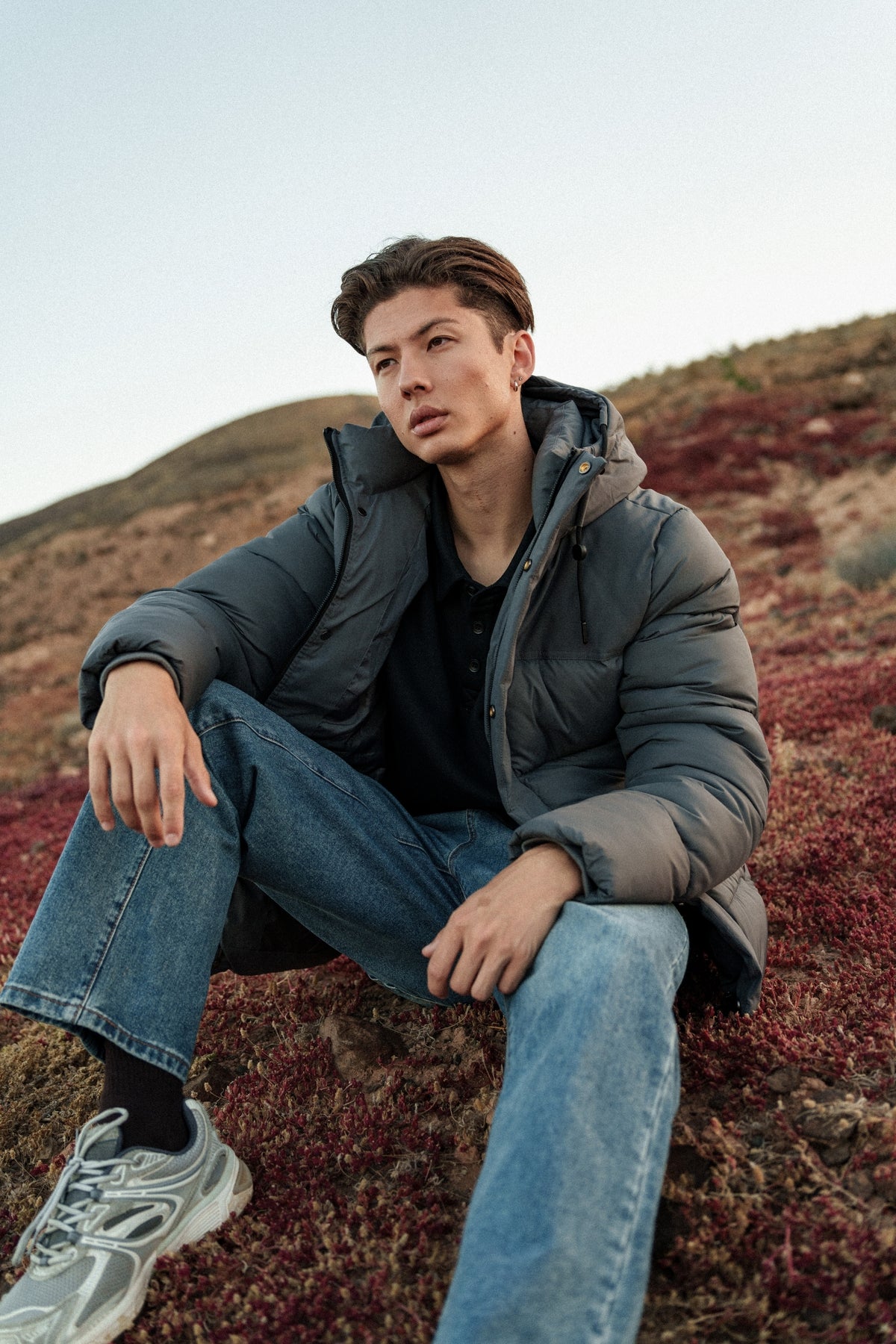 Doudoune Femés gris anthracite homme – Zayne Paris, photo 7