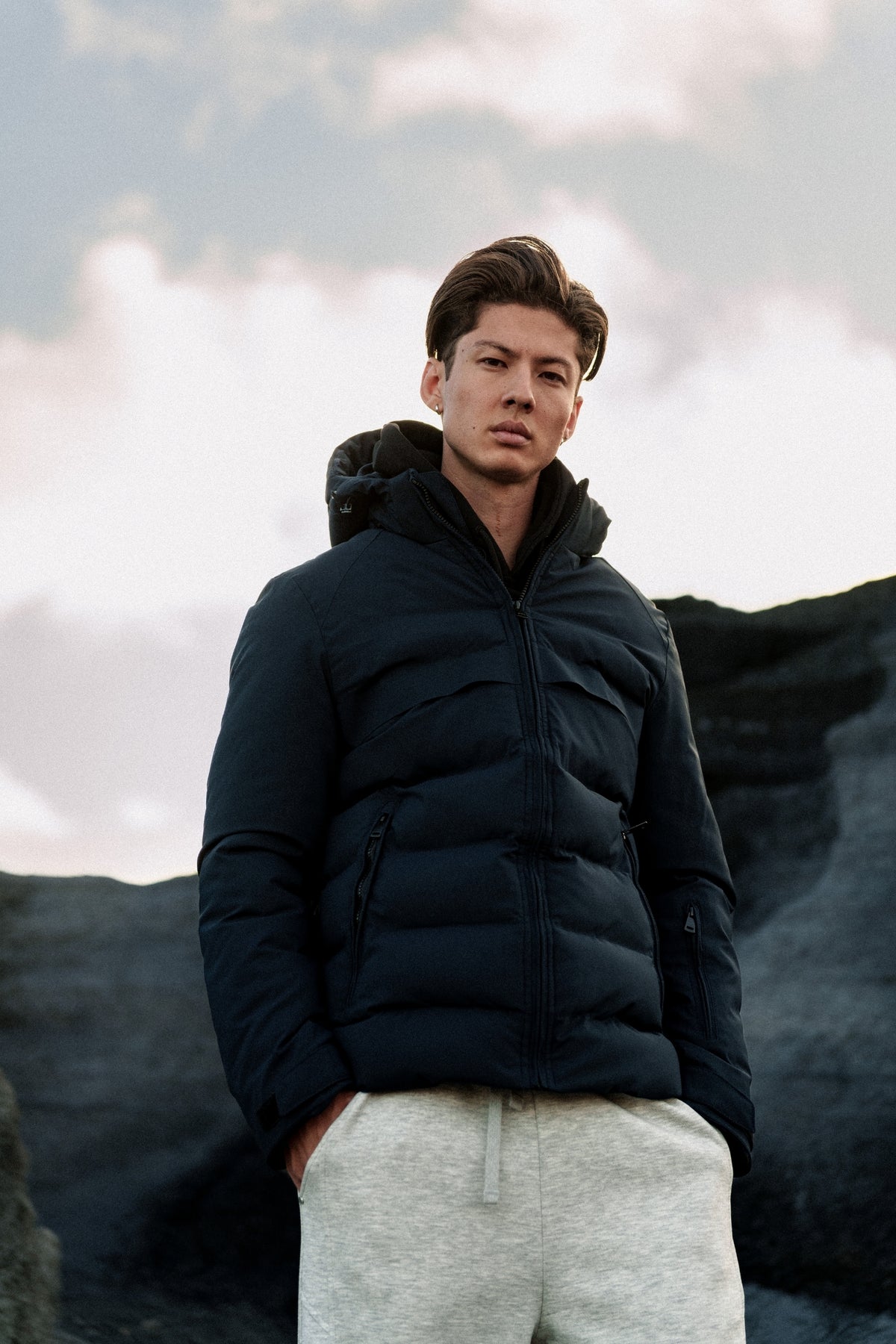 Doudoune Orzola bleu marine homme – Zayne Paris