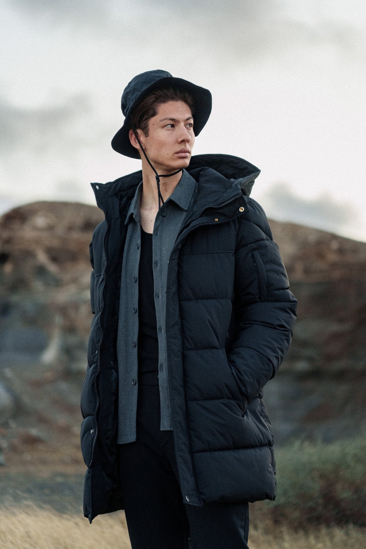 Doudoune longue Tías noir homme – Zayne Paris, photo 3