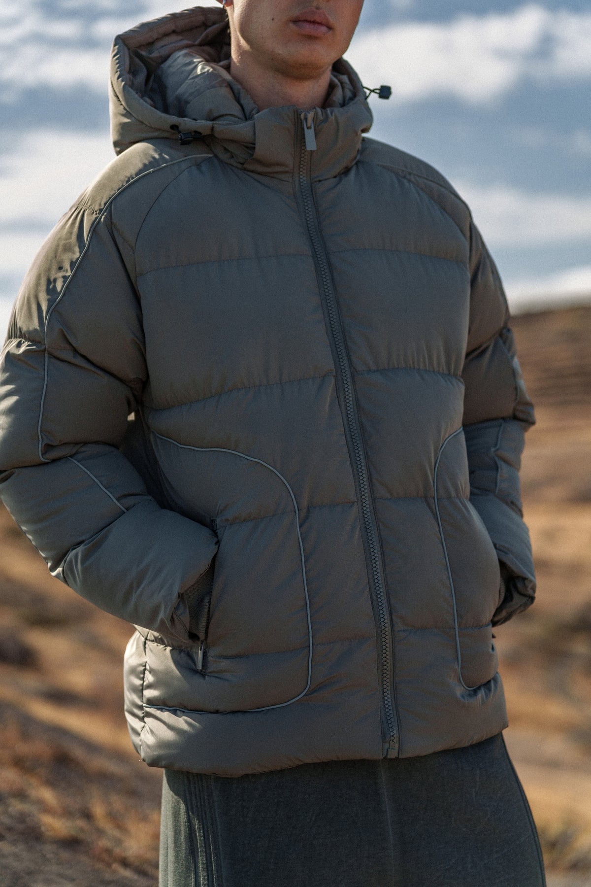 Doudoune Yaiza taupe homme – Zayne Paris, photo 6