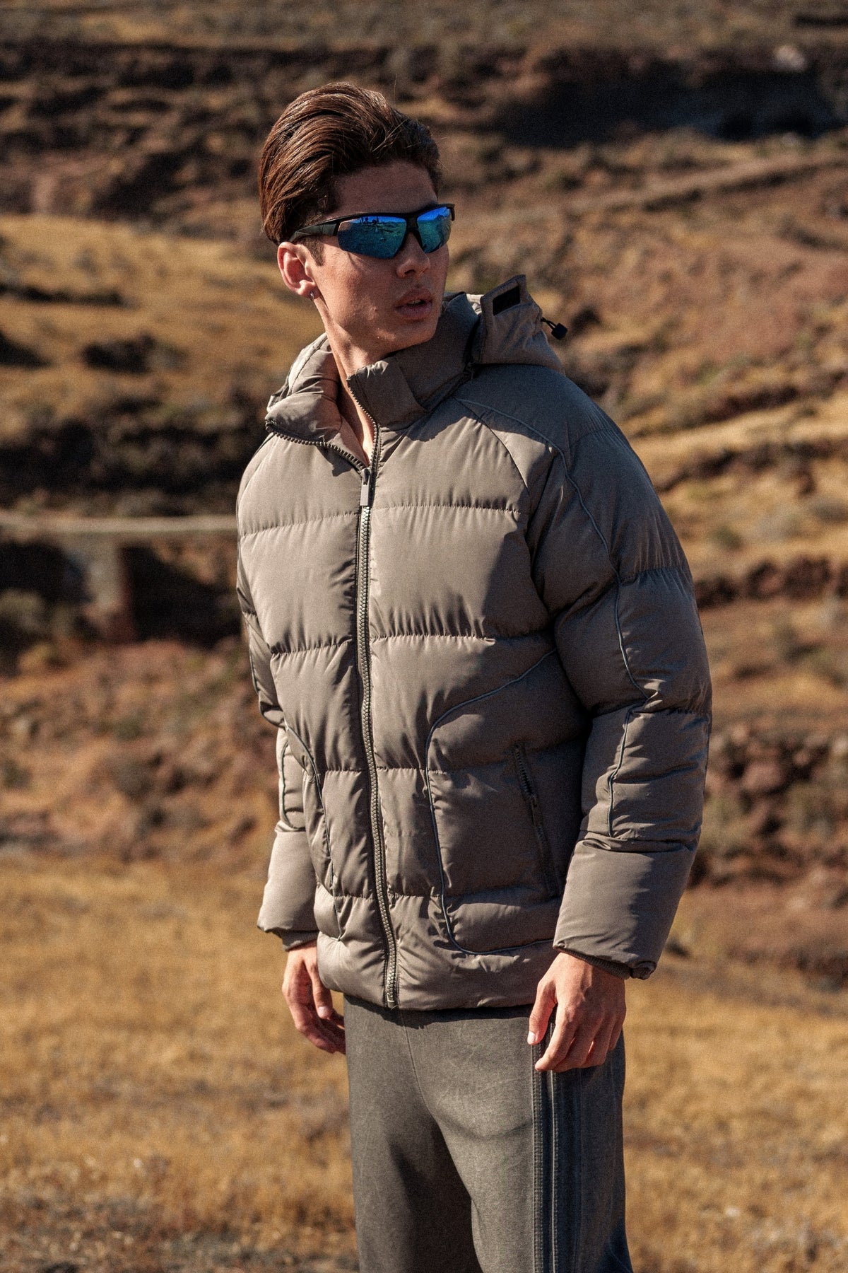 Doudoune Yaiza taupe homme – Zayne Paris, photo 2