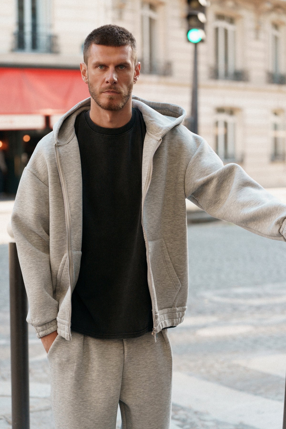 Ensemble Nicolas - gris chiné-thumbmail-3
