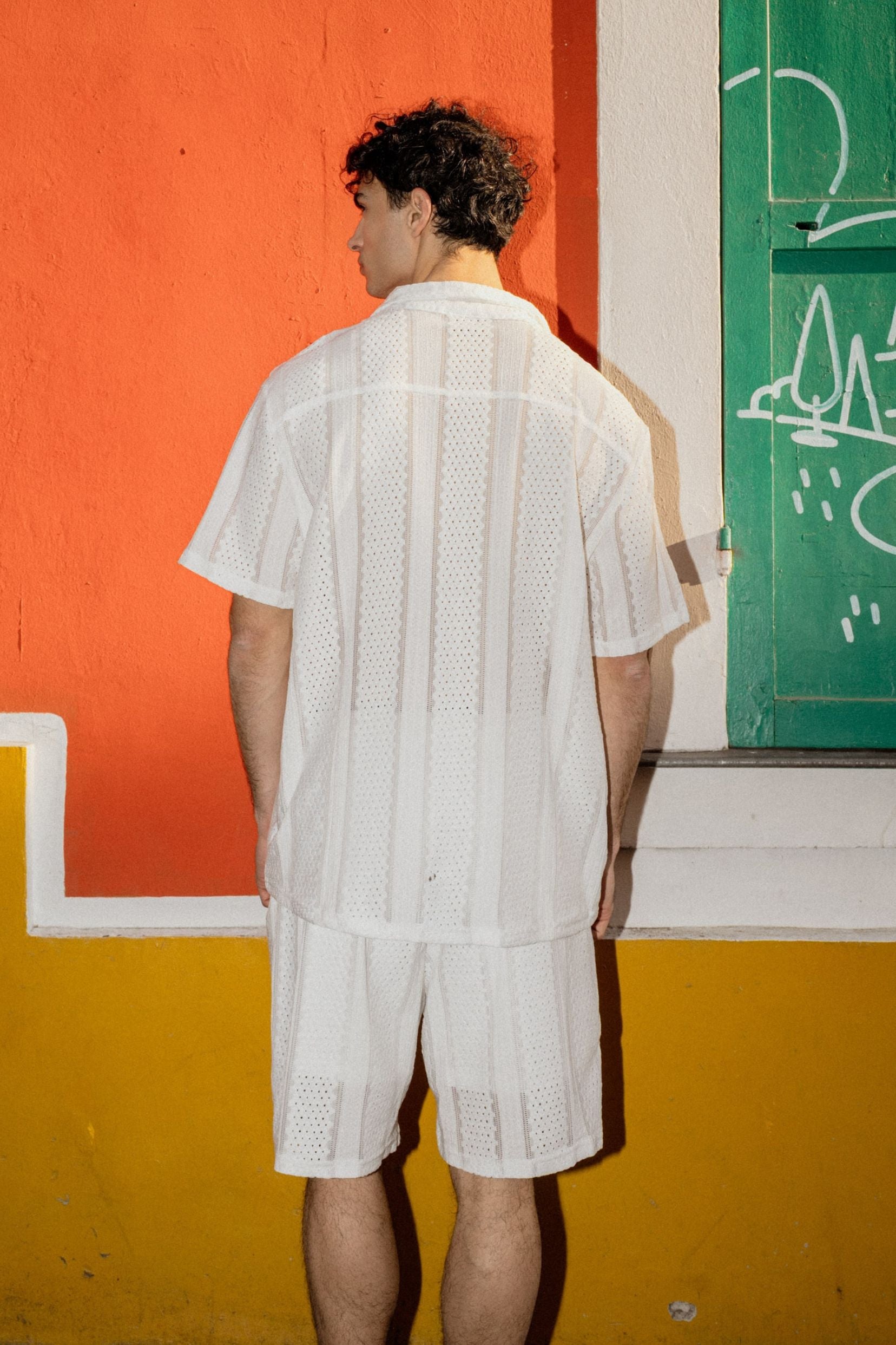 Ensemble chemise/short tétouan- blanc-thumbmail-3