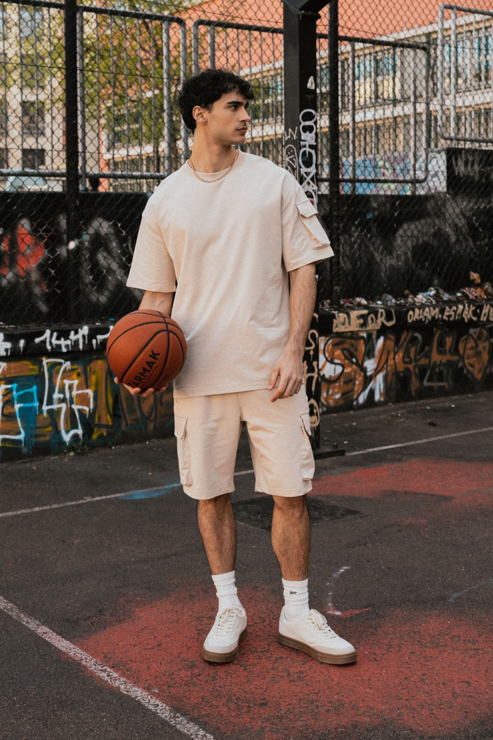 Ensemble tee shirt/short taghazout- beige