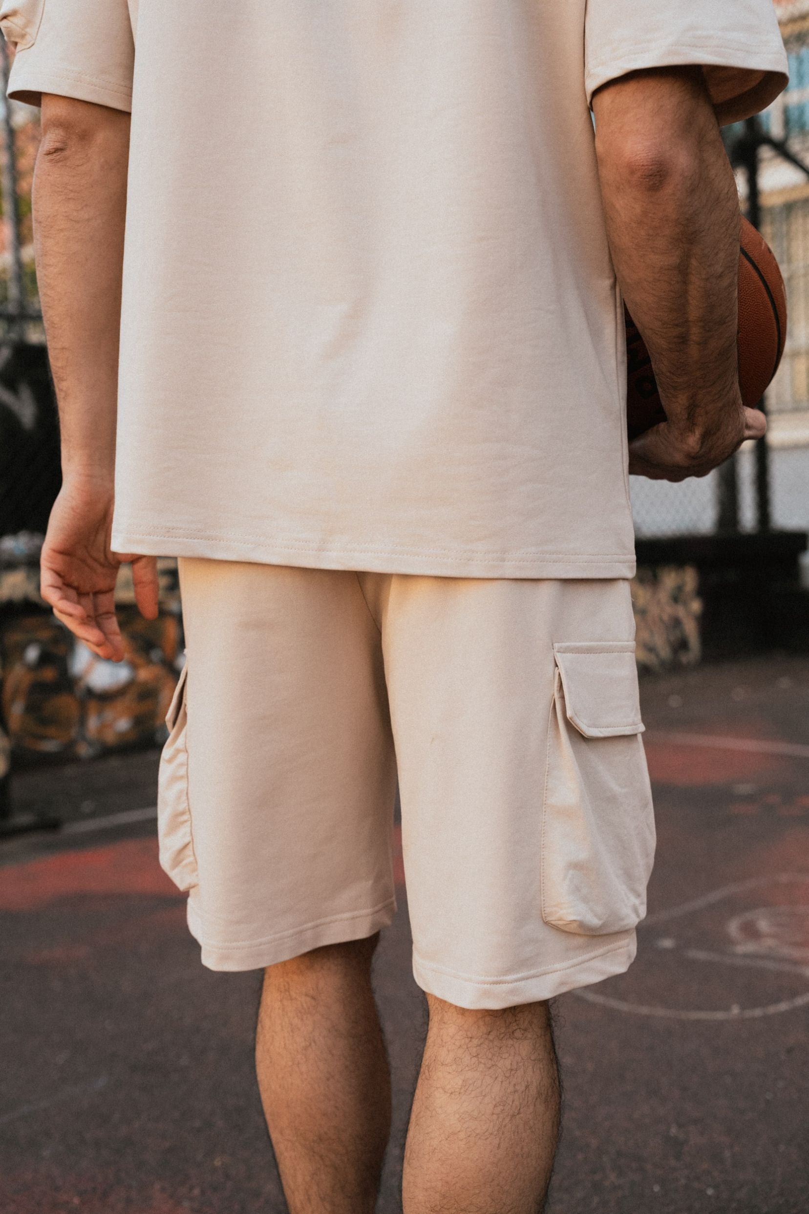 Taghazout T-shirt/shorts set - beige-thumbmail-6