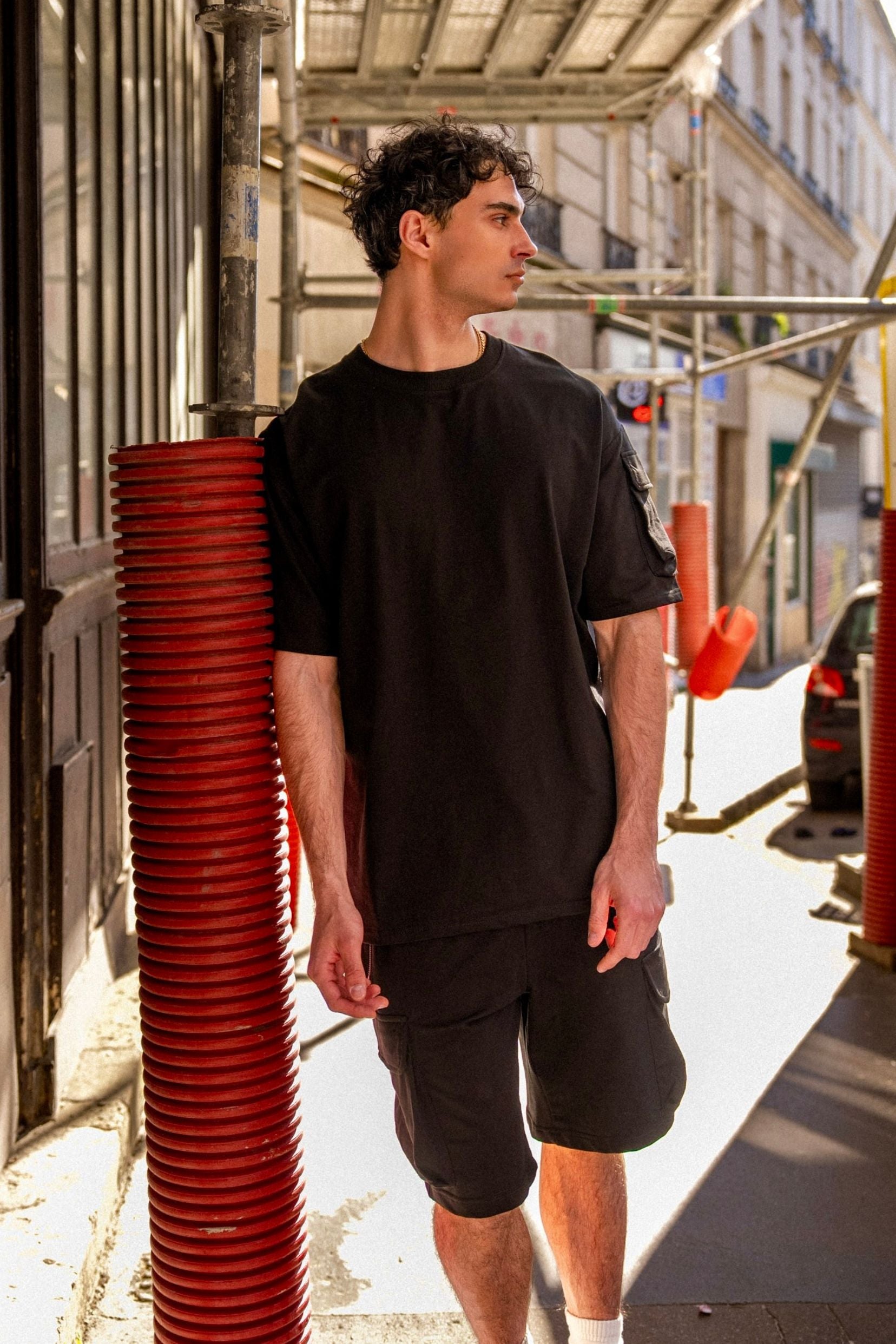 Ensemble tee shirt/short taghazout- noir