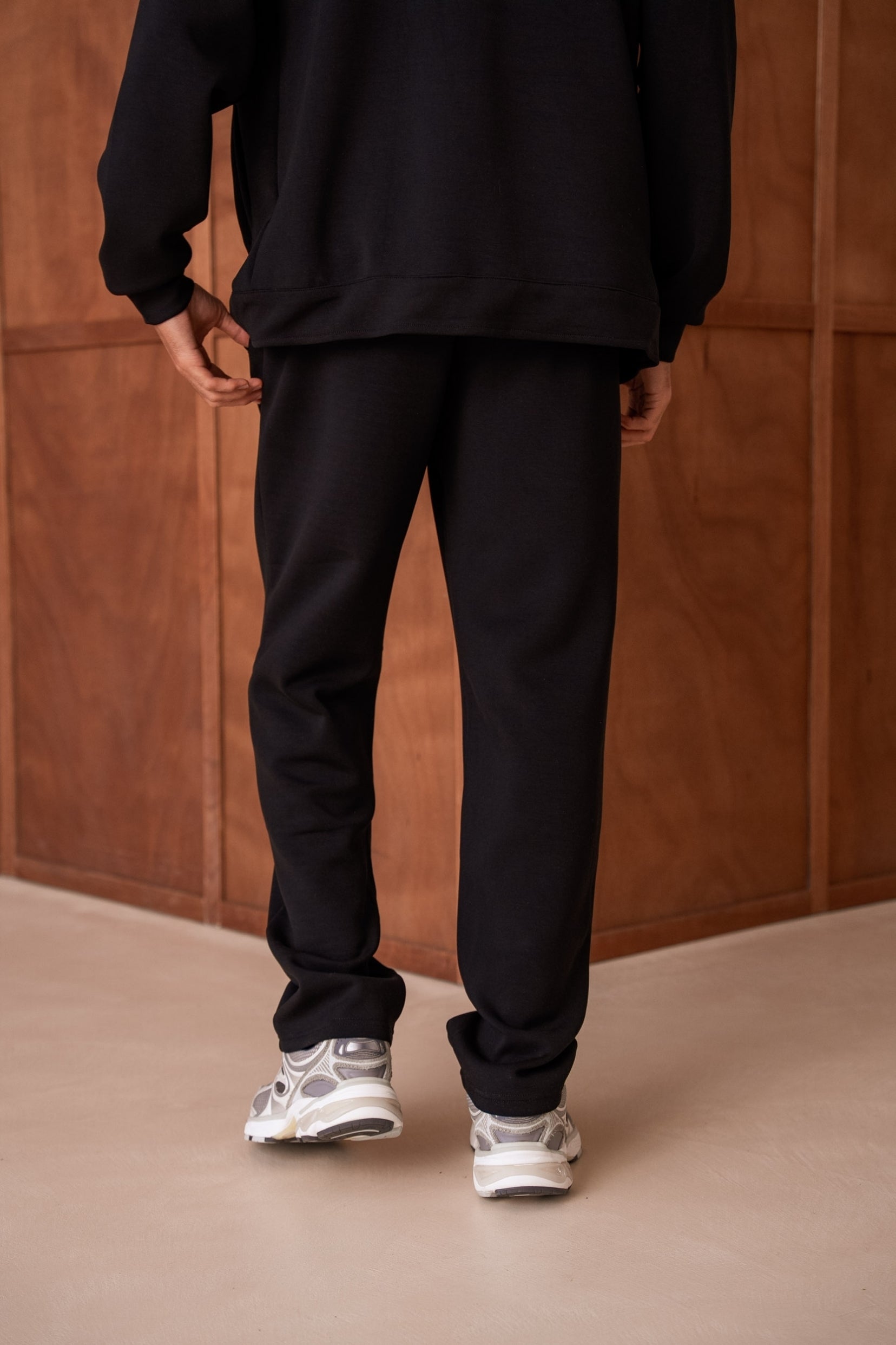 Flow Trousers - Black-thumbmail-4