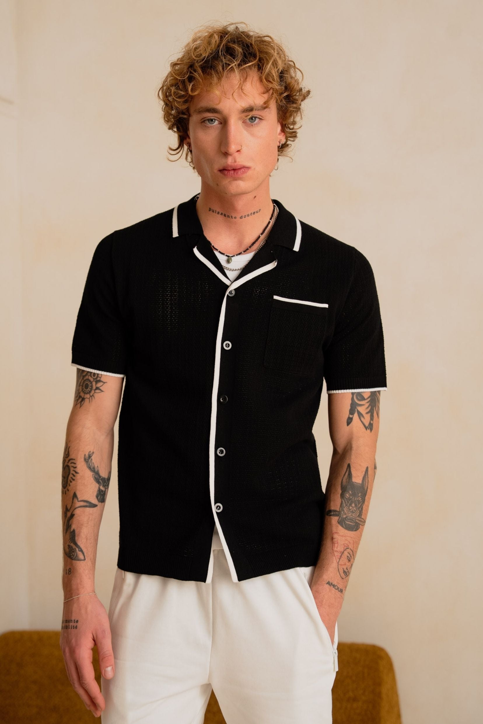 Chemise Casablanca - noire