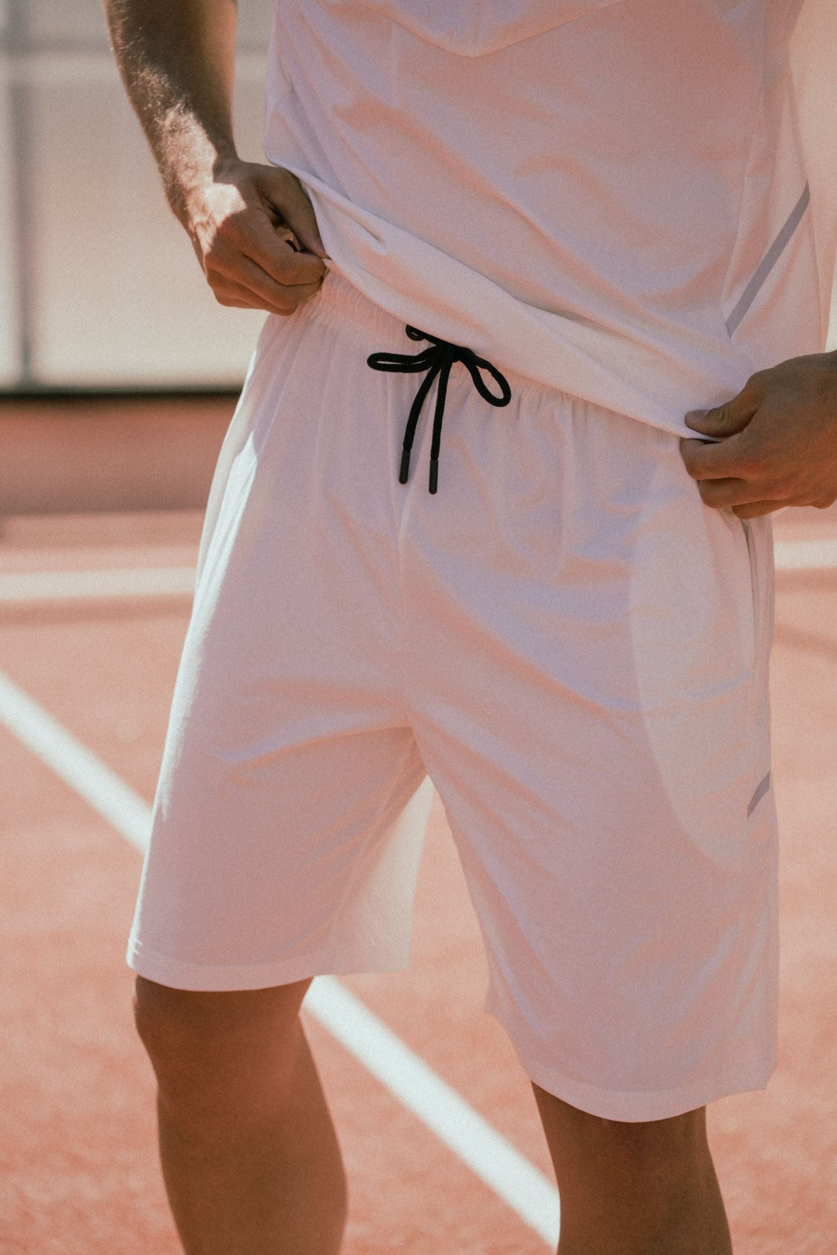 Ensemble tshirt/short Practice - blanc-thumbmail-5