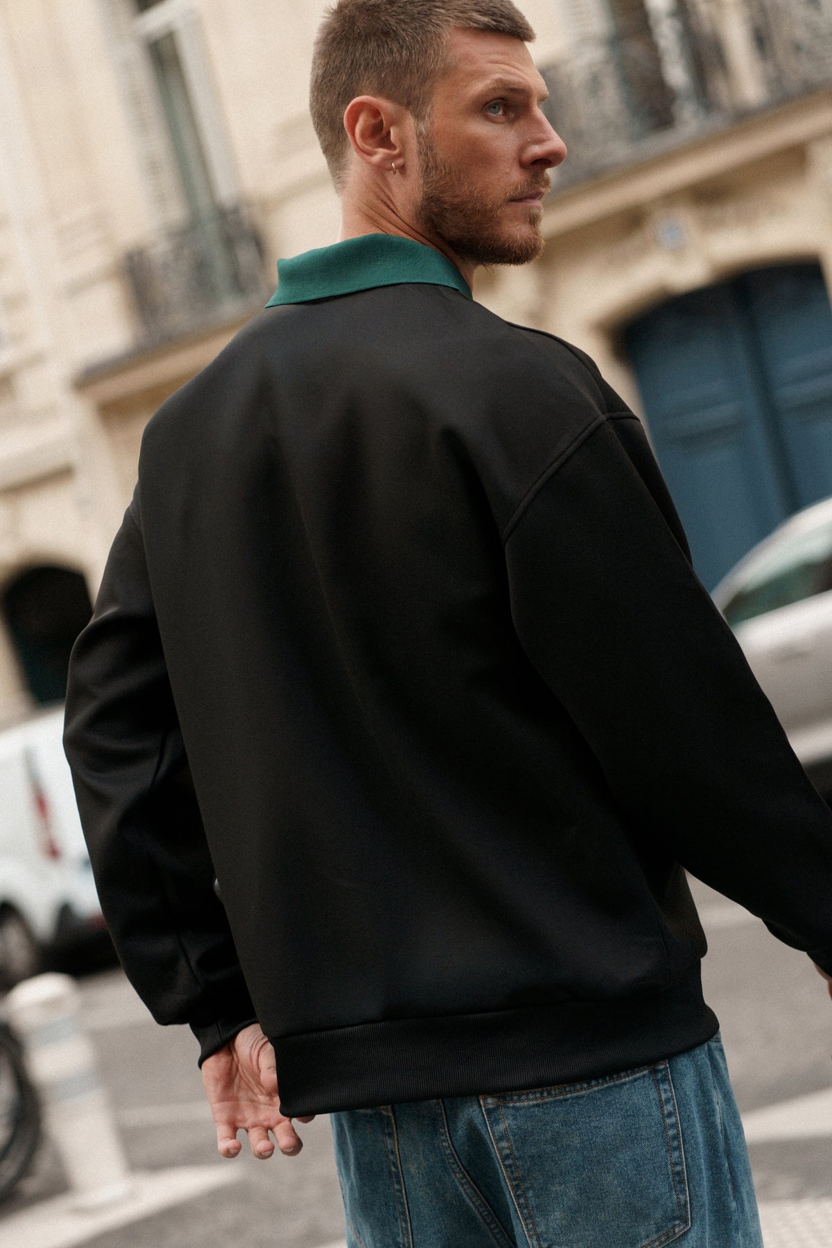 Sweat Côme - anthracite / vert-thumbmail-6