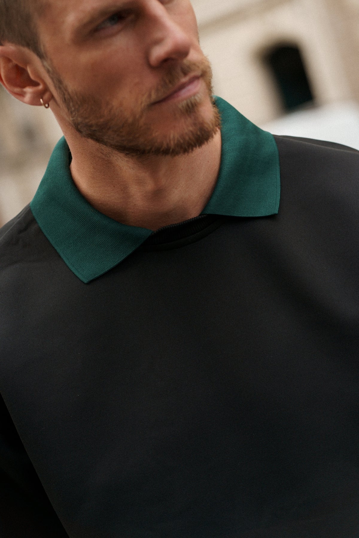 Sweat Côme - anthracite / vert-thumbmail-4