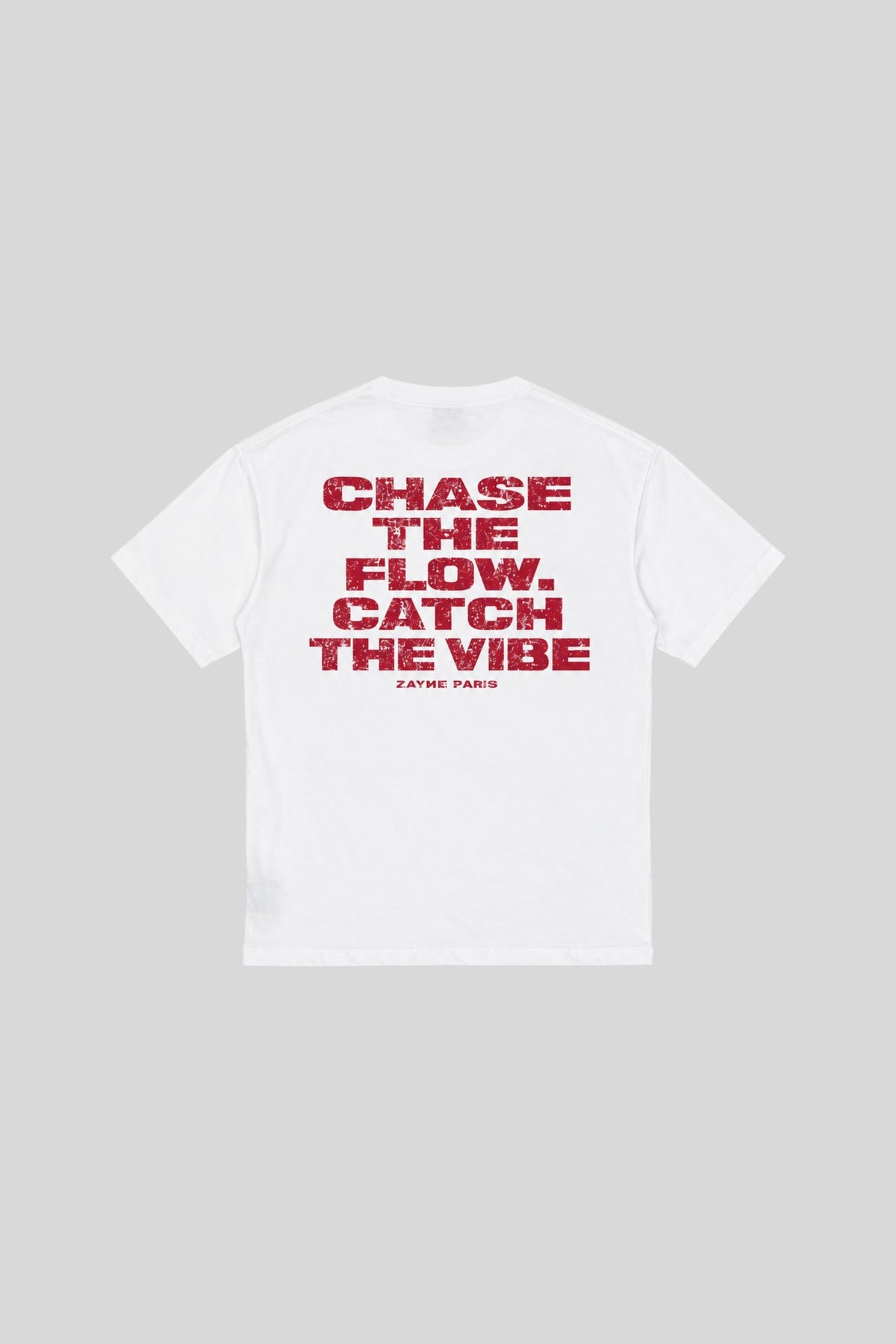 T-shirt Adrien « Chase the Flow » - blanc-thumbmail-7