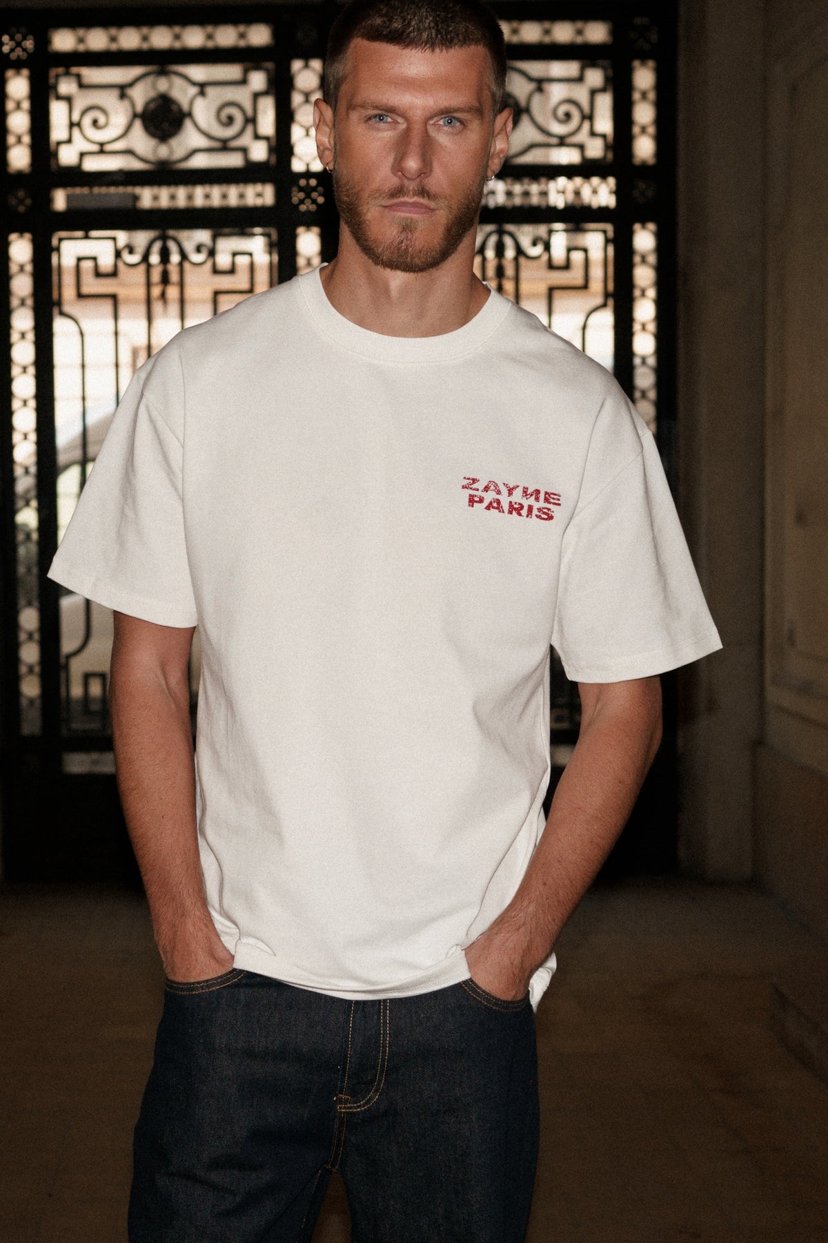 T-shirt Adrien « Chase the Flow » - blanc-thumbmail-3