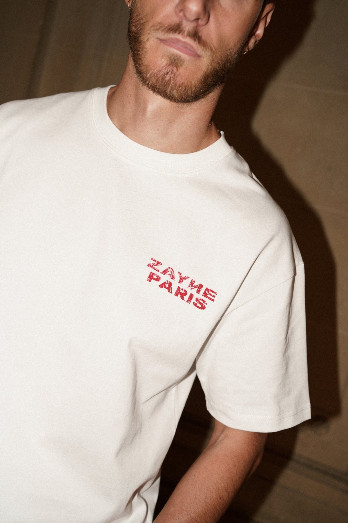 T-shirt Adrien « Chase the Flow » - blanc-thumbmail-4