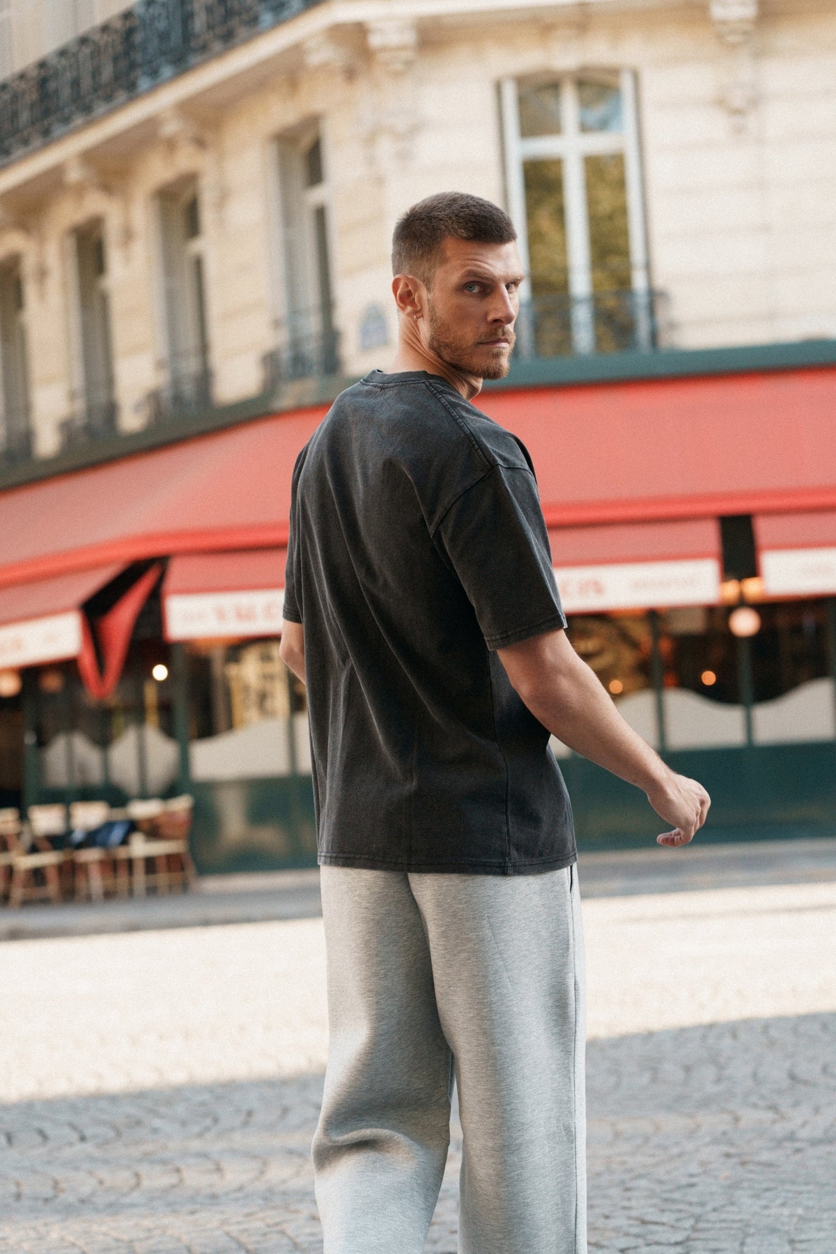T-shirt Amaury - noir délavé-thumbmail-3