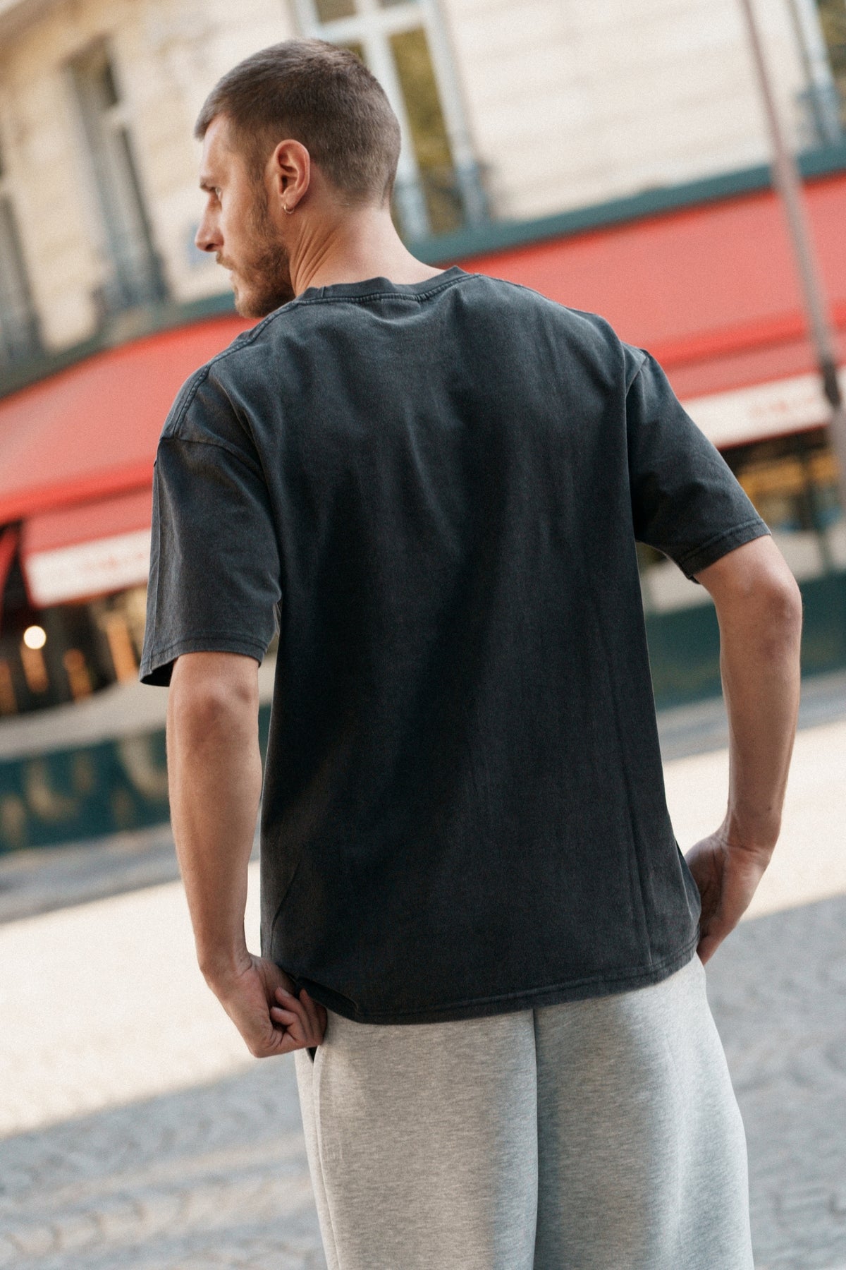 T-shirt Amaury - noir délavé-thumbmail-4