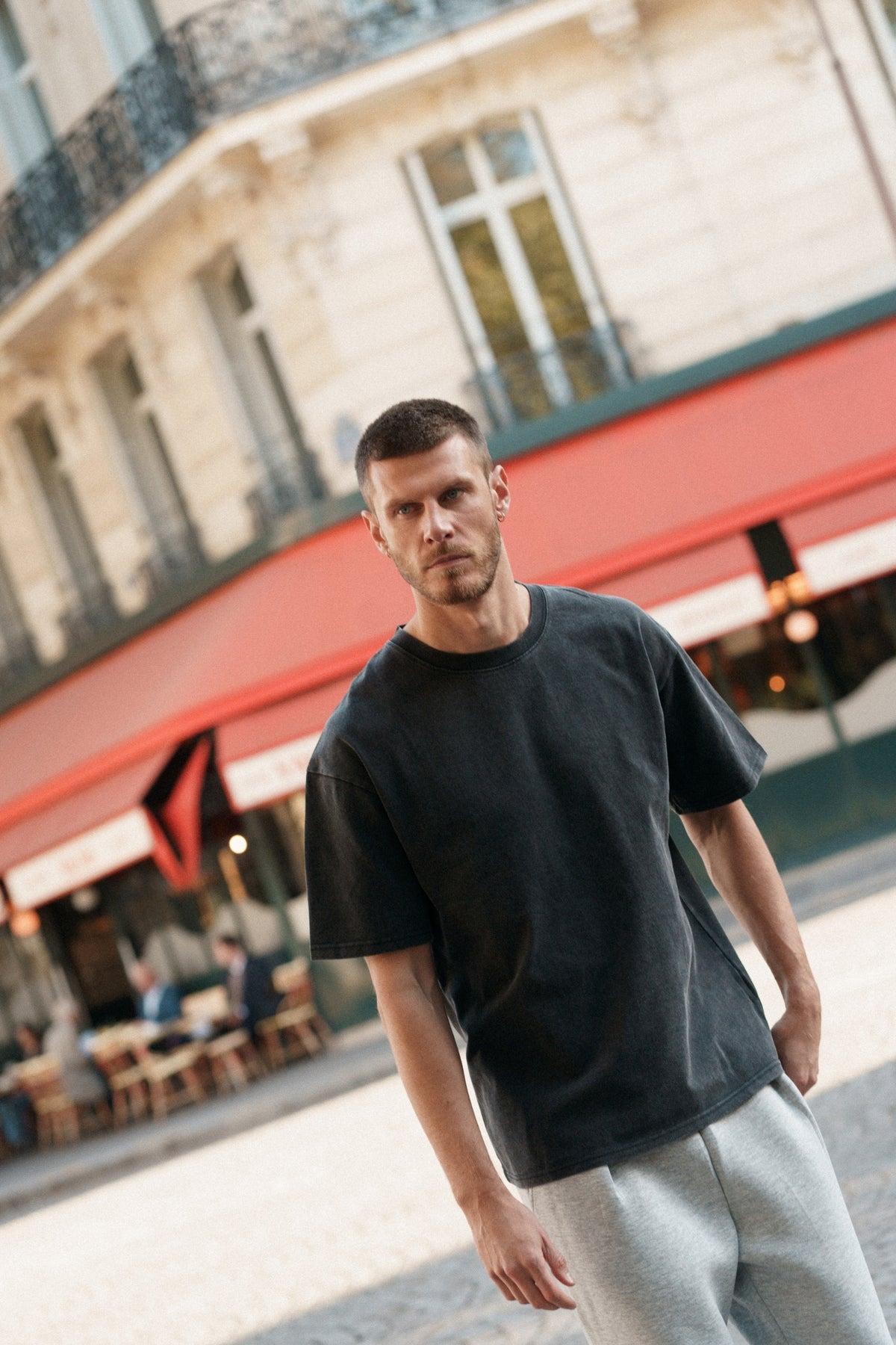 T-shirt Amaury - noir délavé-thumbmail-7