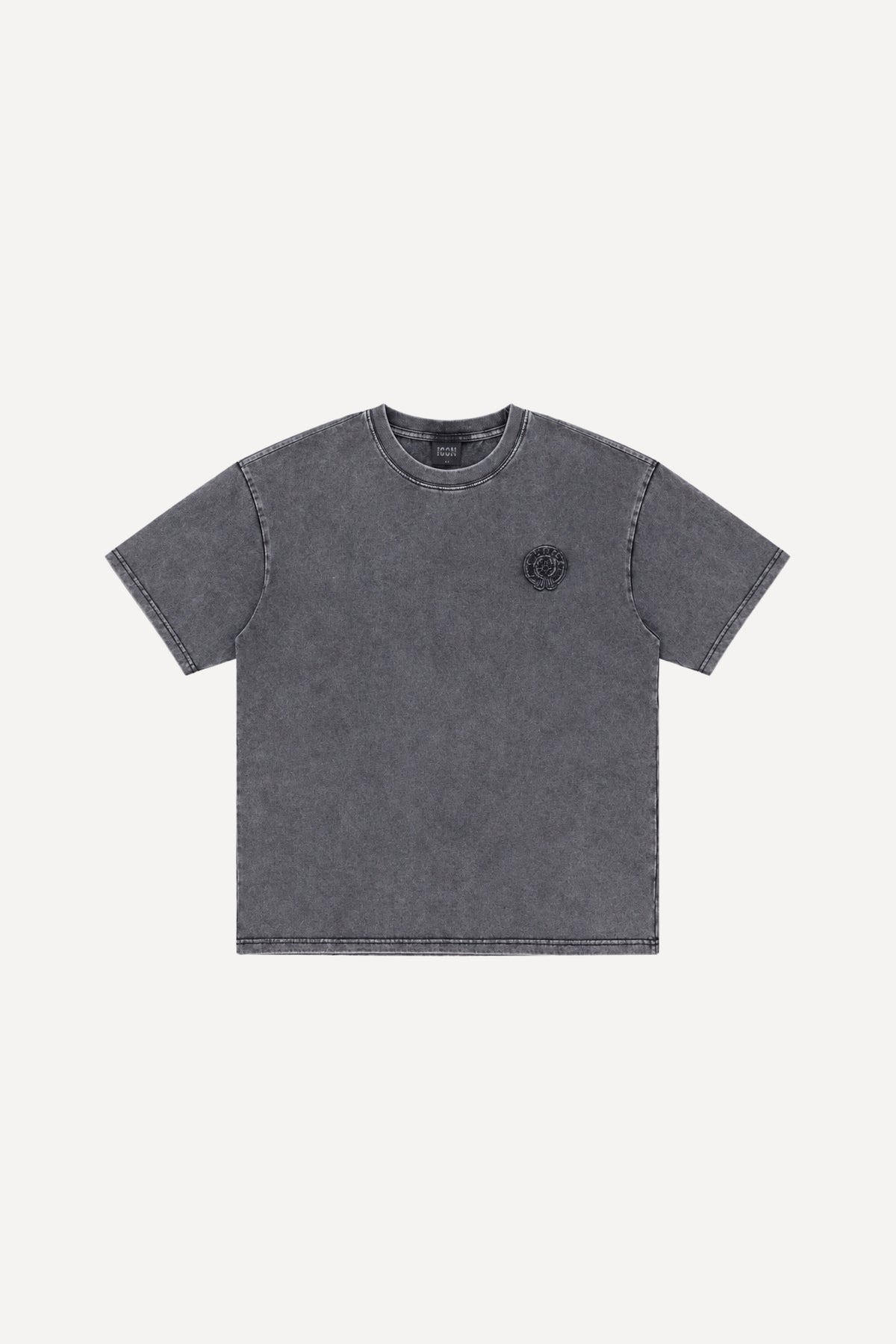 T-shirt ICON Basile - gris délavé-thumbmail-2
