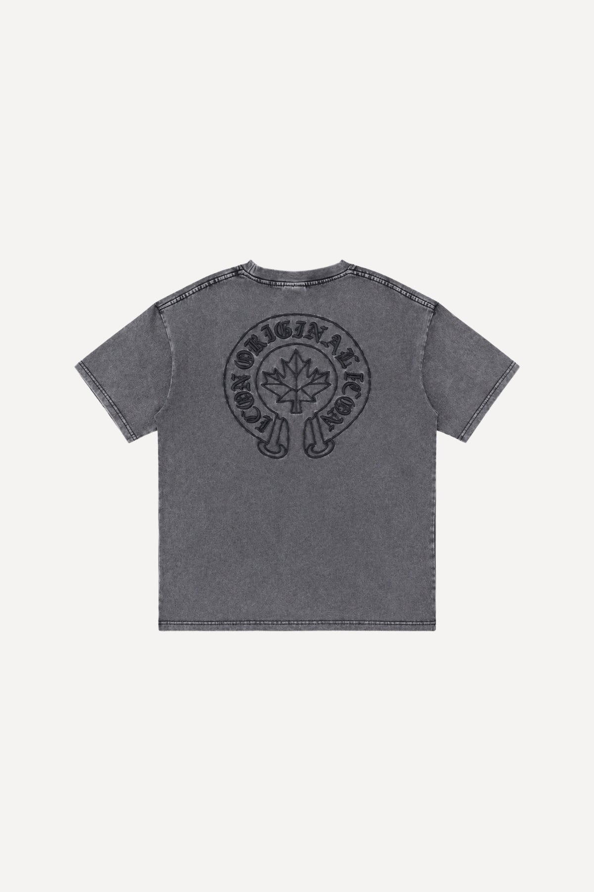 T-shirt ICON Basile - gris délavé-thumbmail-1