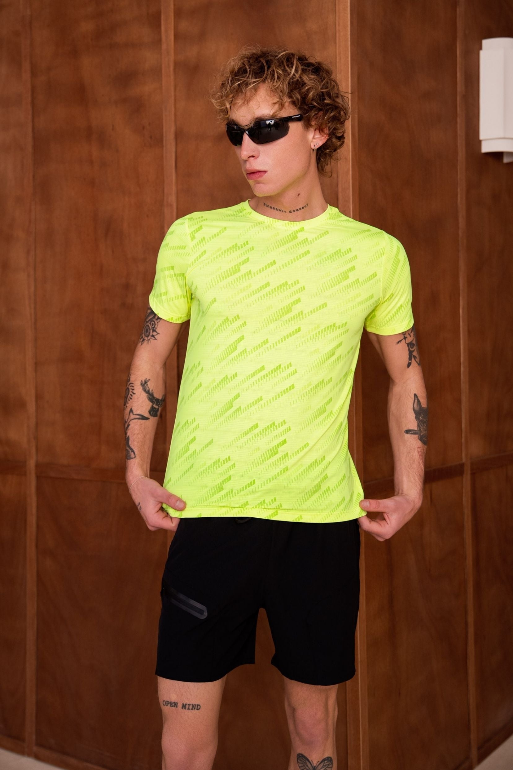 T-shirt Vitesse - jaune fluo
