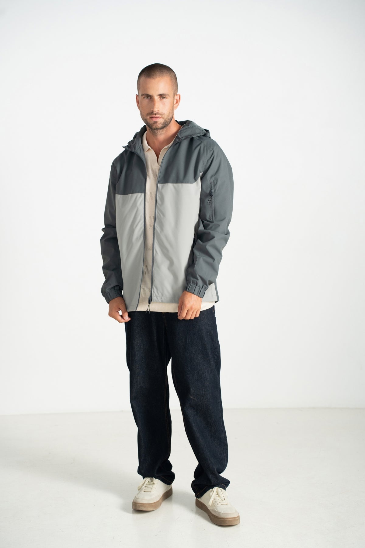 Veste Sacha - gris bicolore