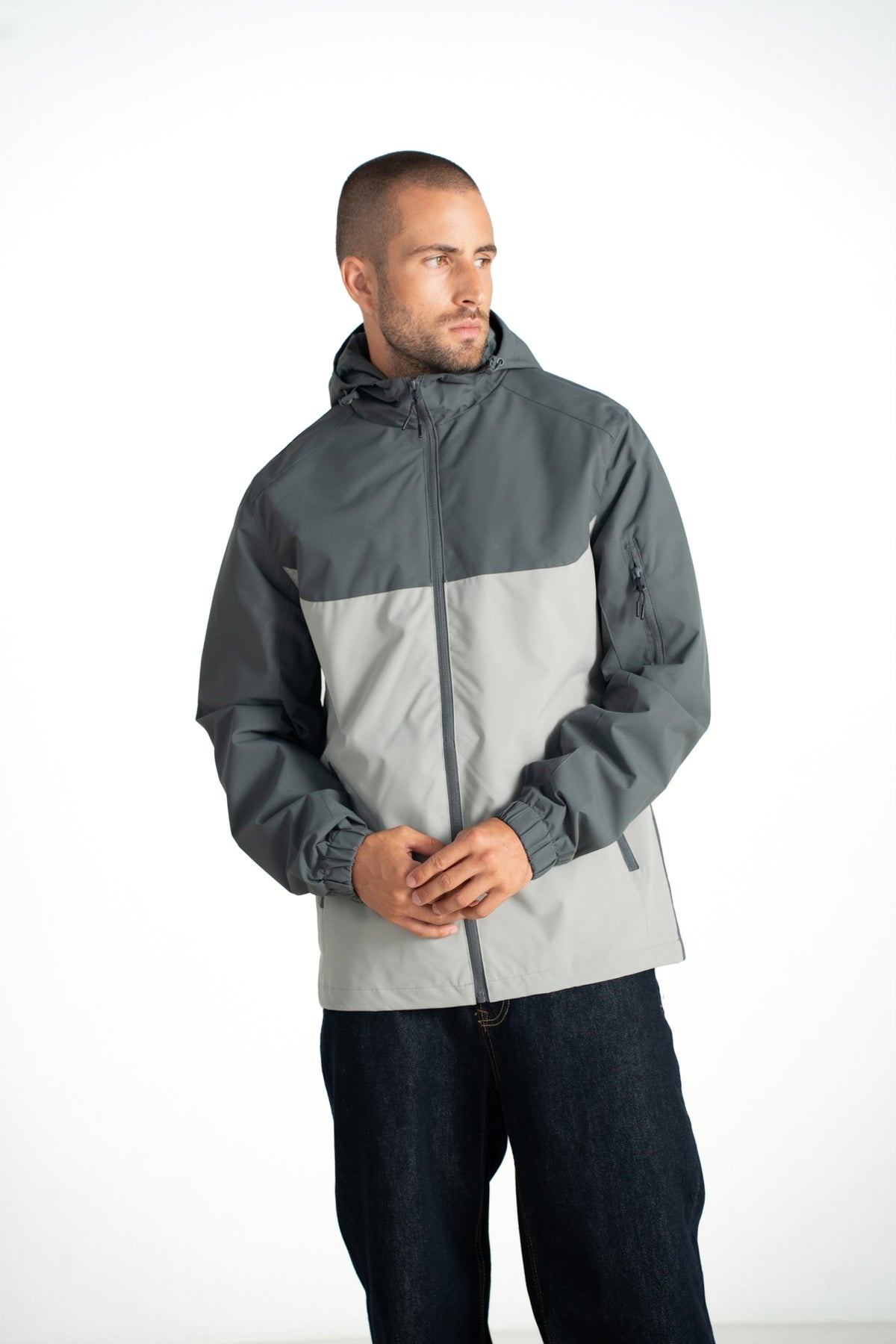 Veste Sacha - gris bicolore-thumbmail-4