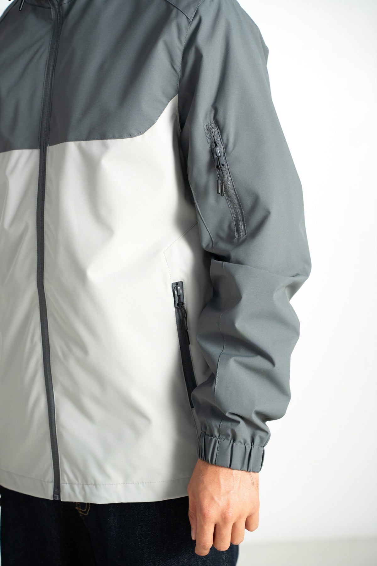 Veste Sacha - gris bicolore-thumbmail-5