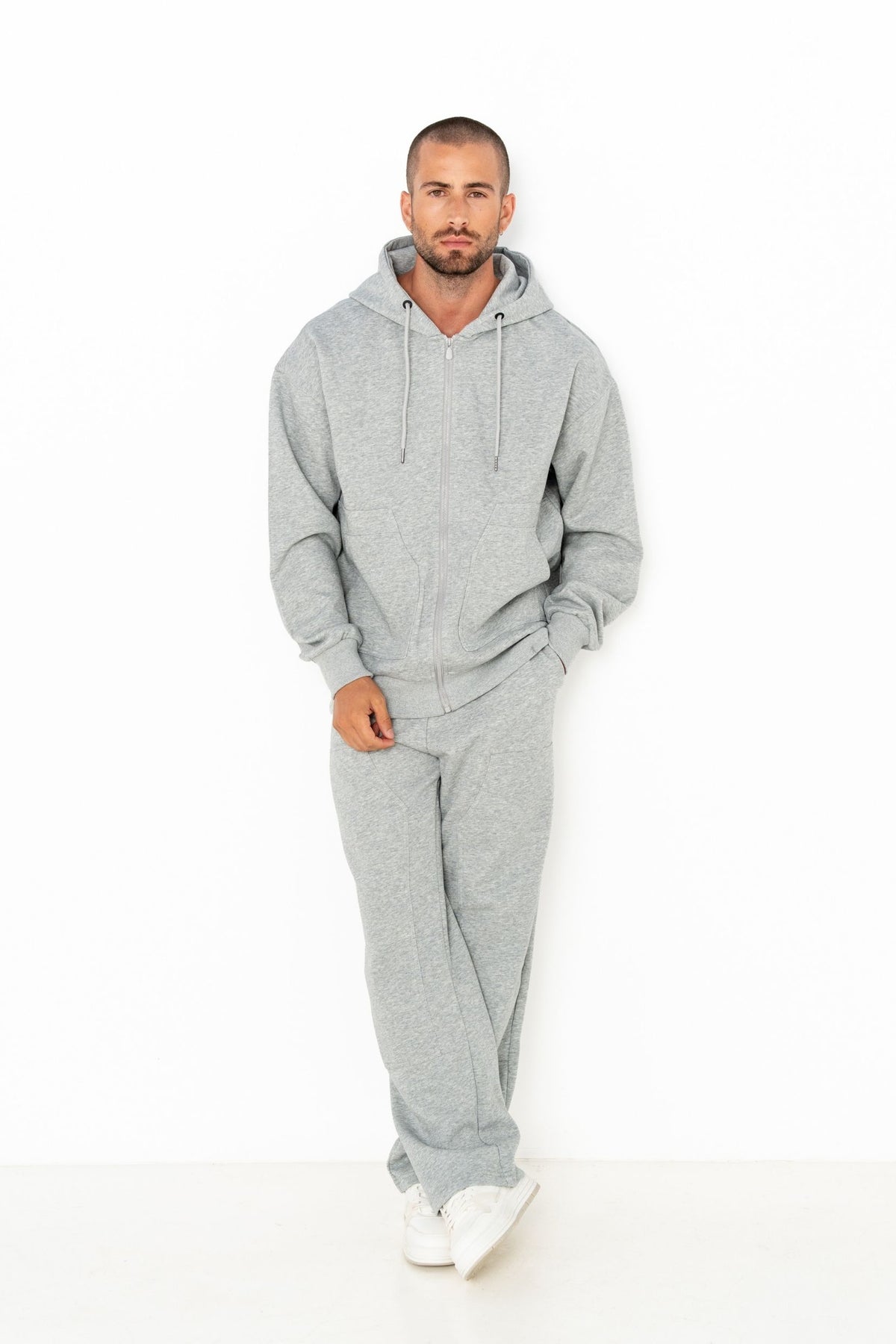 Ensemble survêtement Atlas gris homme – Zayne Paris