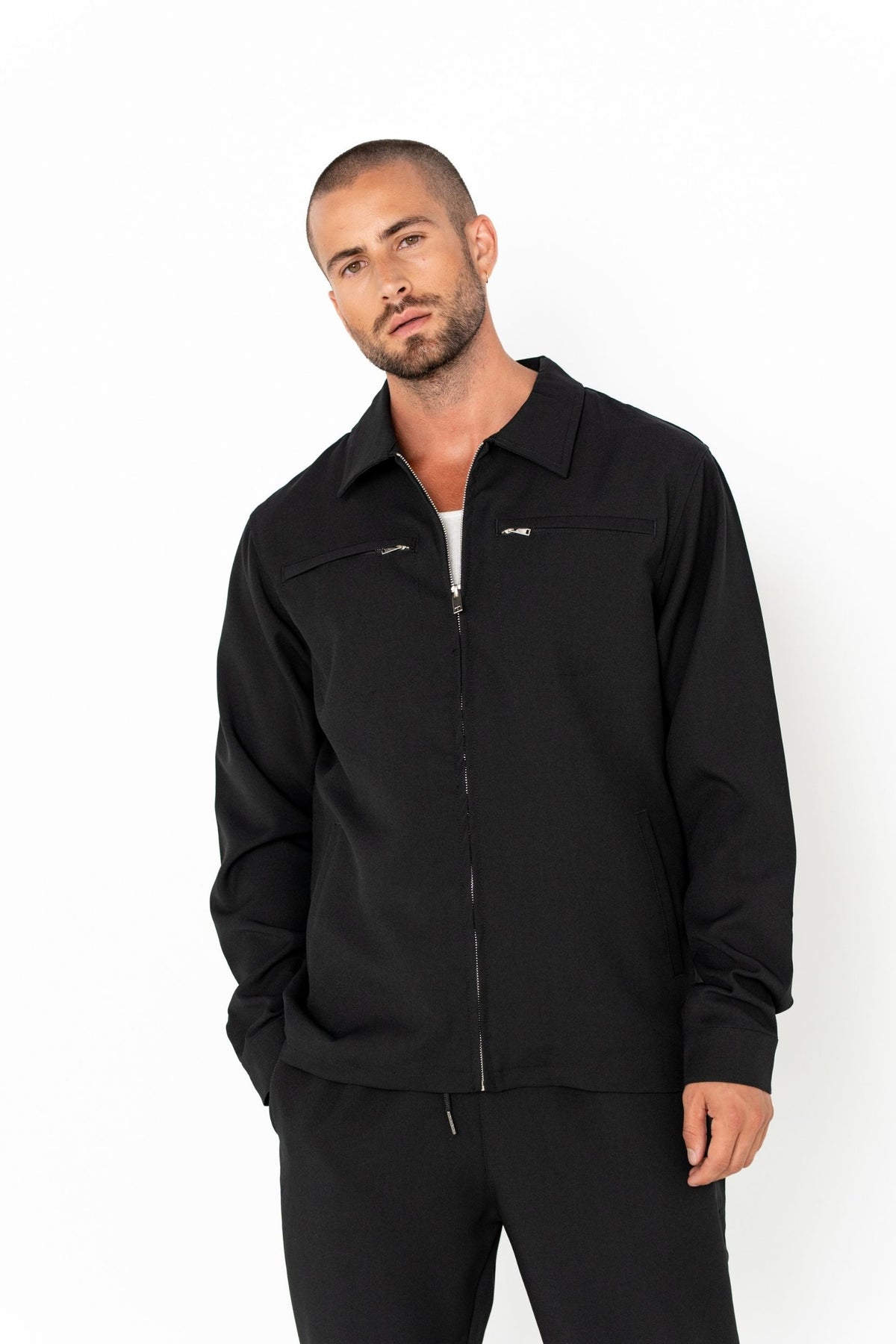 Ensemble veste pantalon Monaco noir homme – Zayne Paris, photo 6