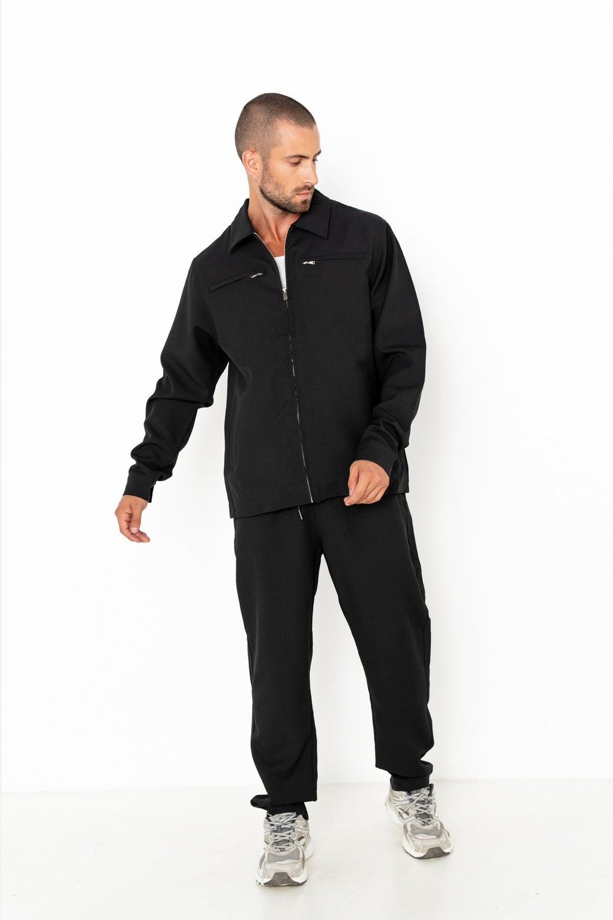 Ensemble veste pantalon Monaco noir homme – Zayne Paris