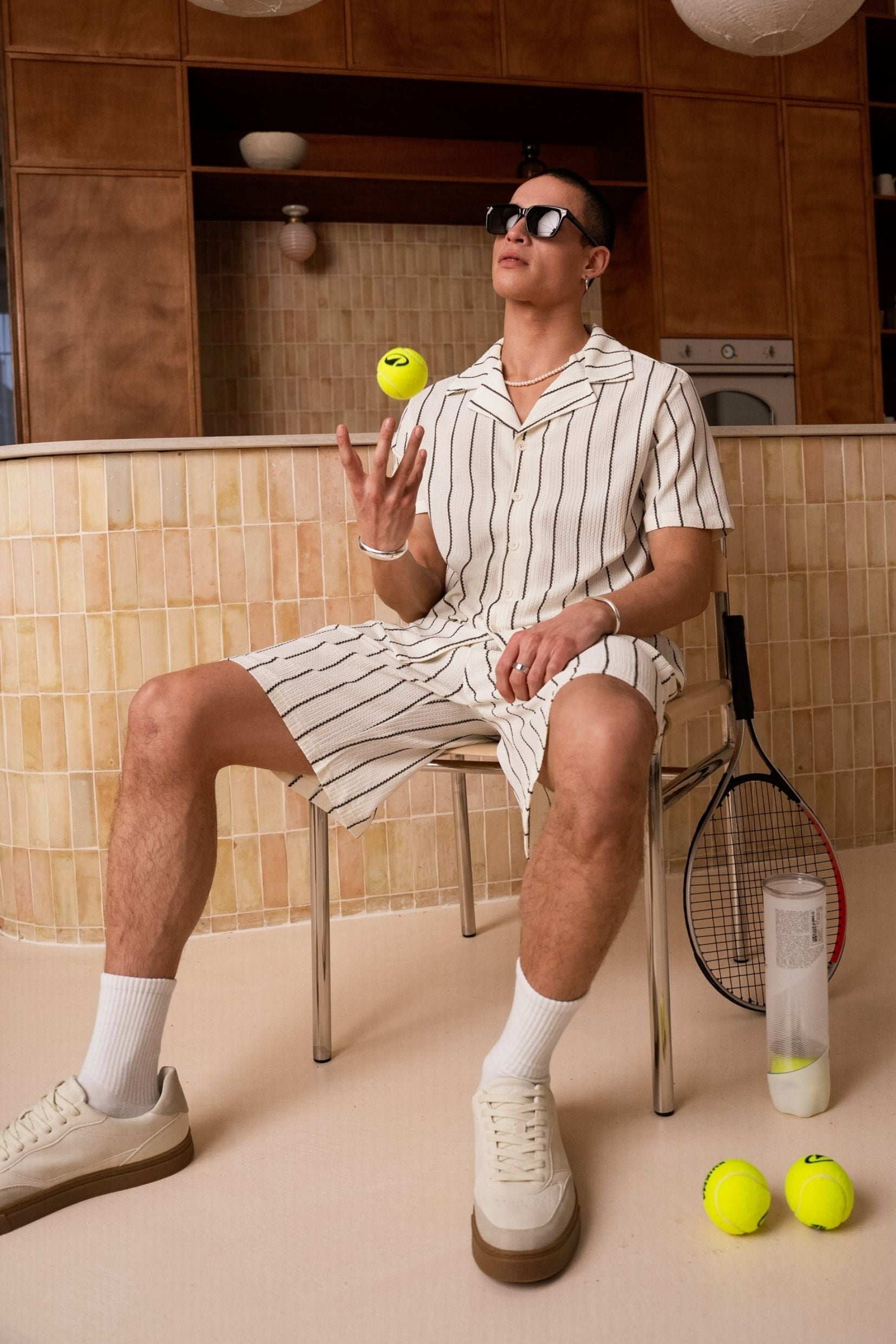 Ensemble chemise / short Jakarta - Blanc