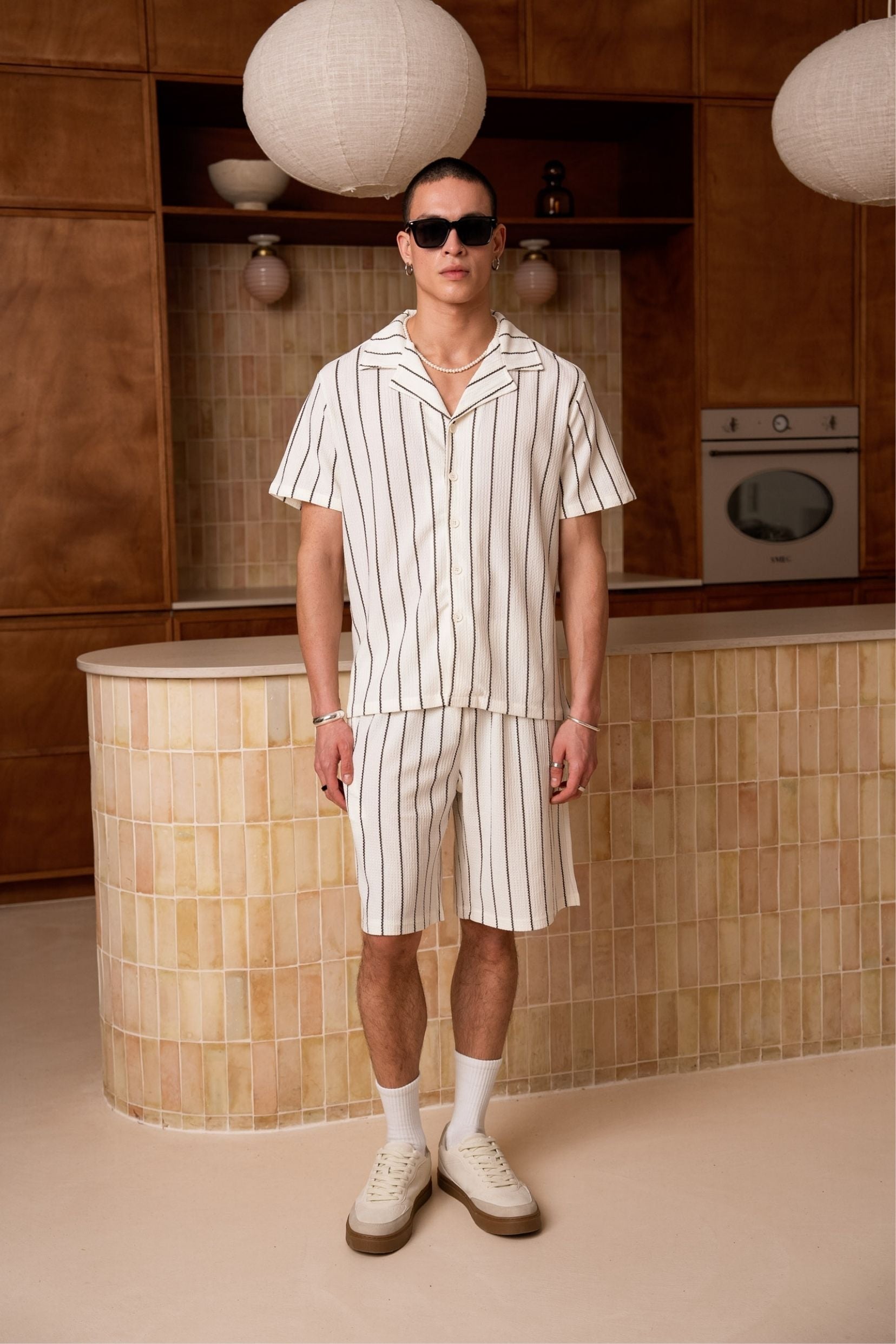 Ensemble chemise / short Jakarta - Blanc-thumbmail-5