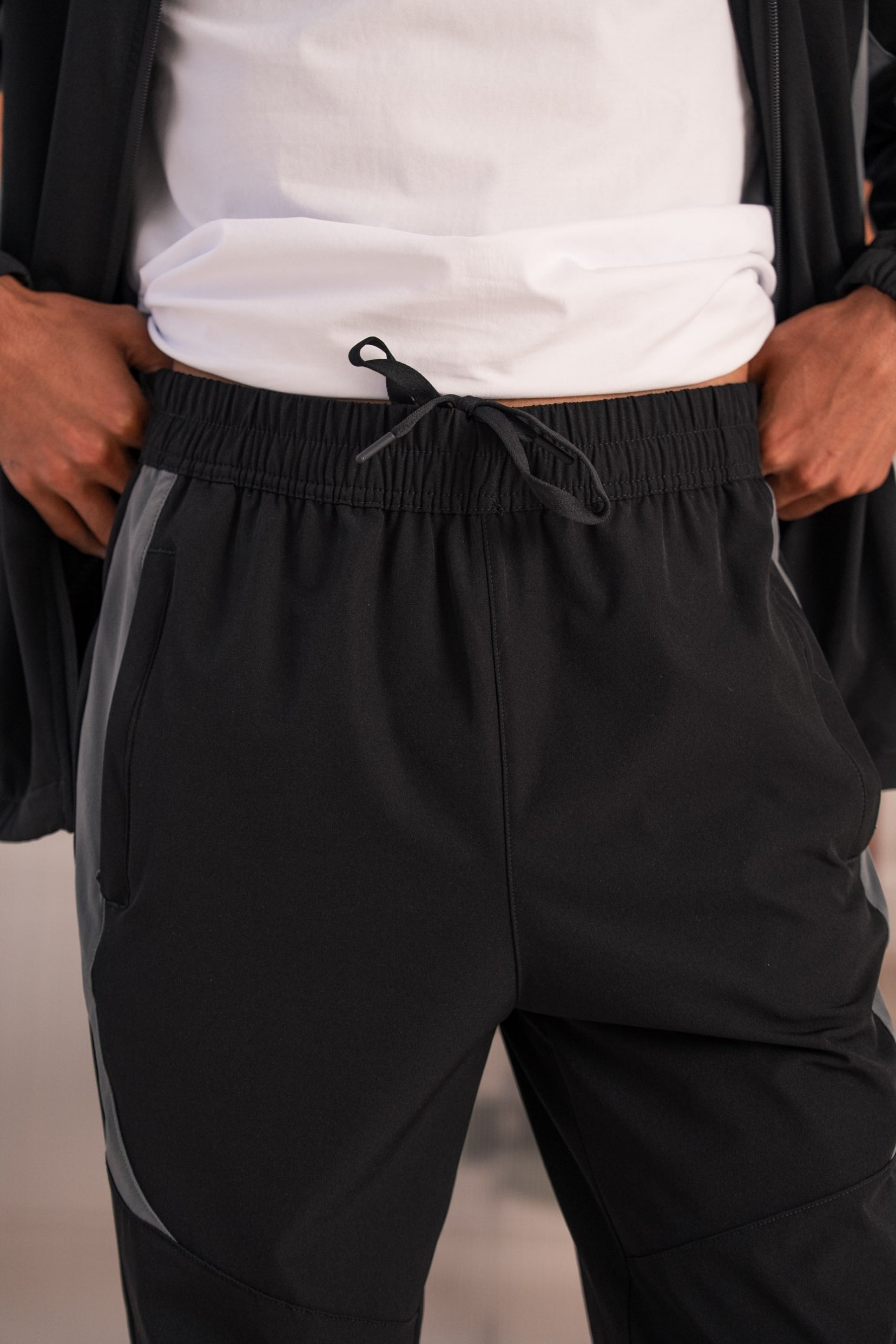Active tracksuit set - Black-thumbmail-5