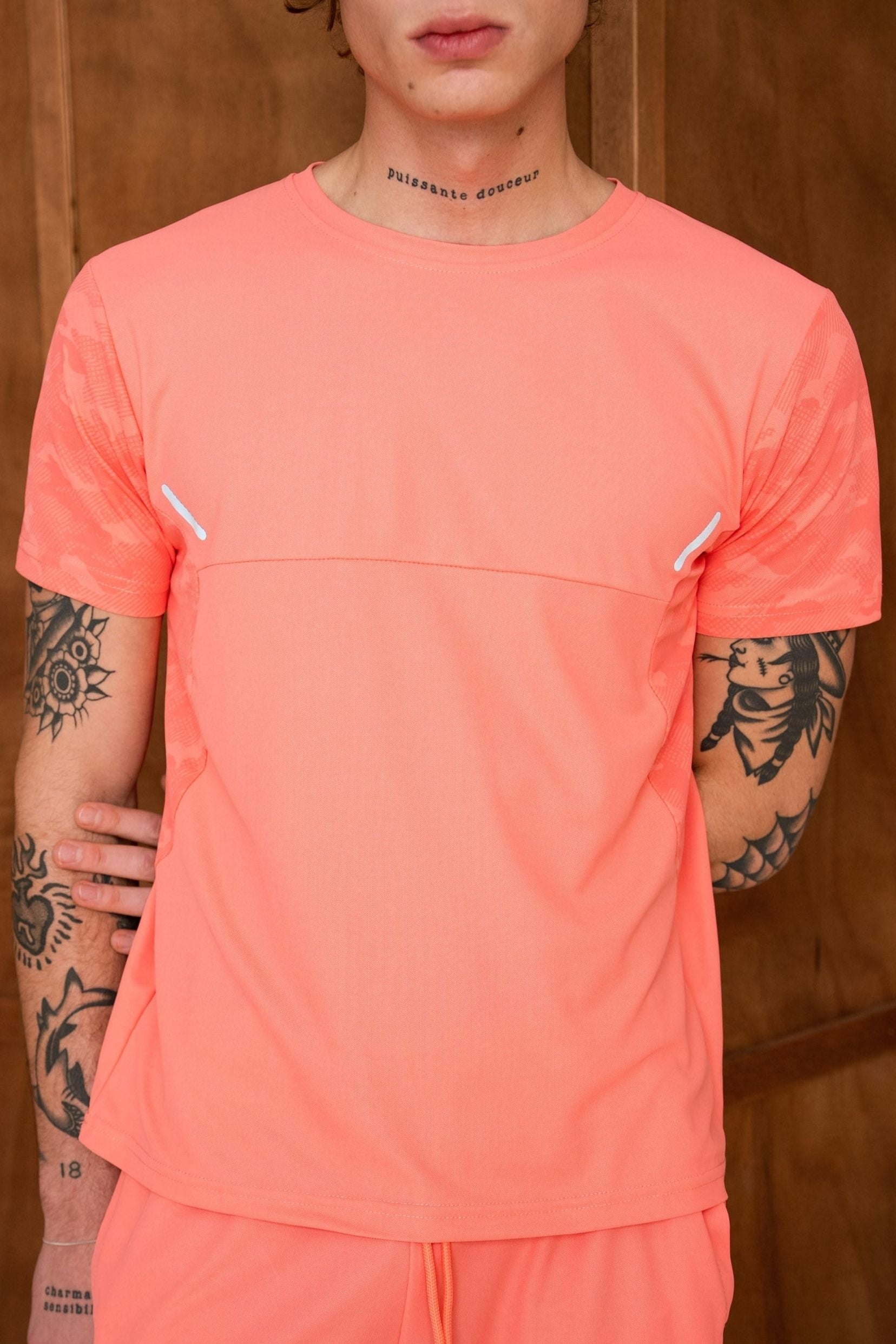 Ensemble tshirt / short Start - Rose Saumon-thumbmail-3