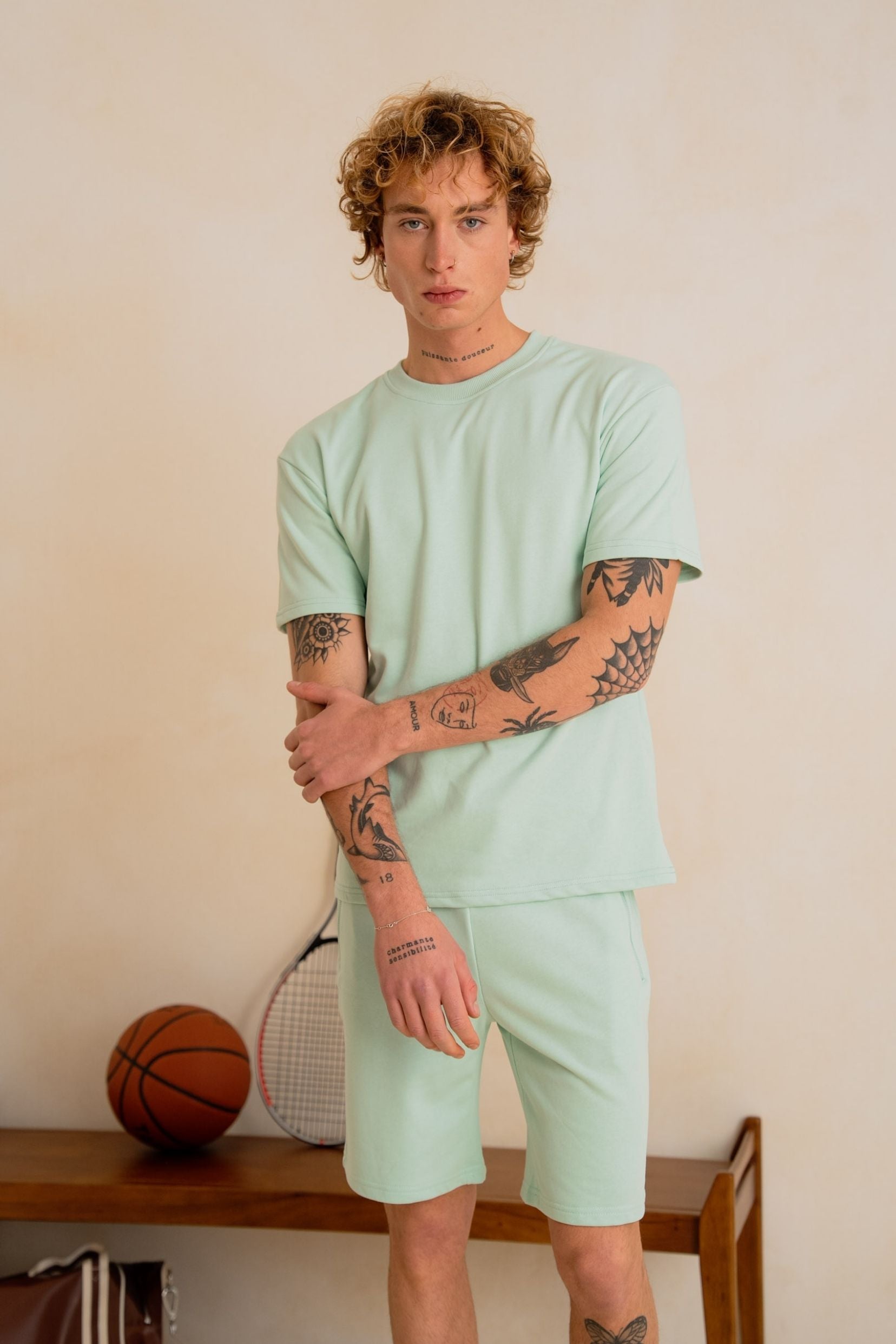 Ensemble Tshirt / short Club - Turquoise