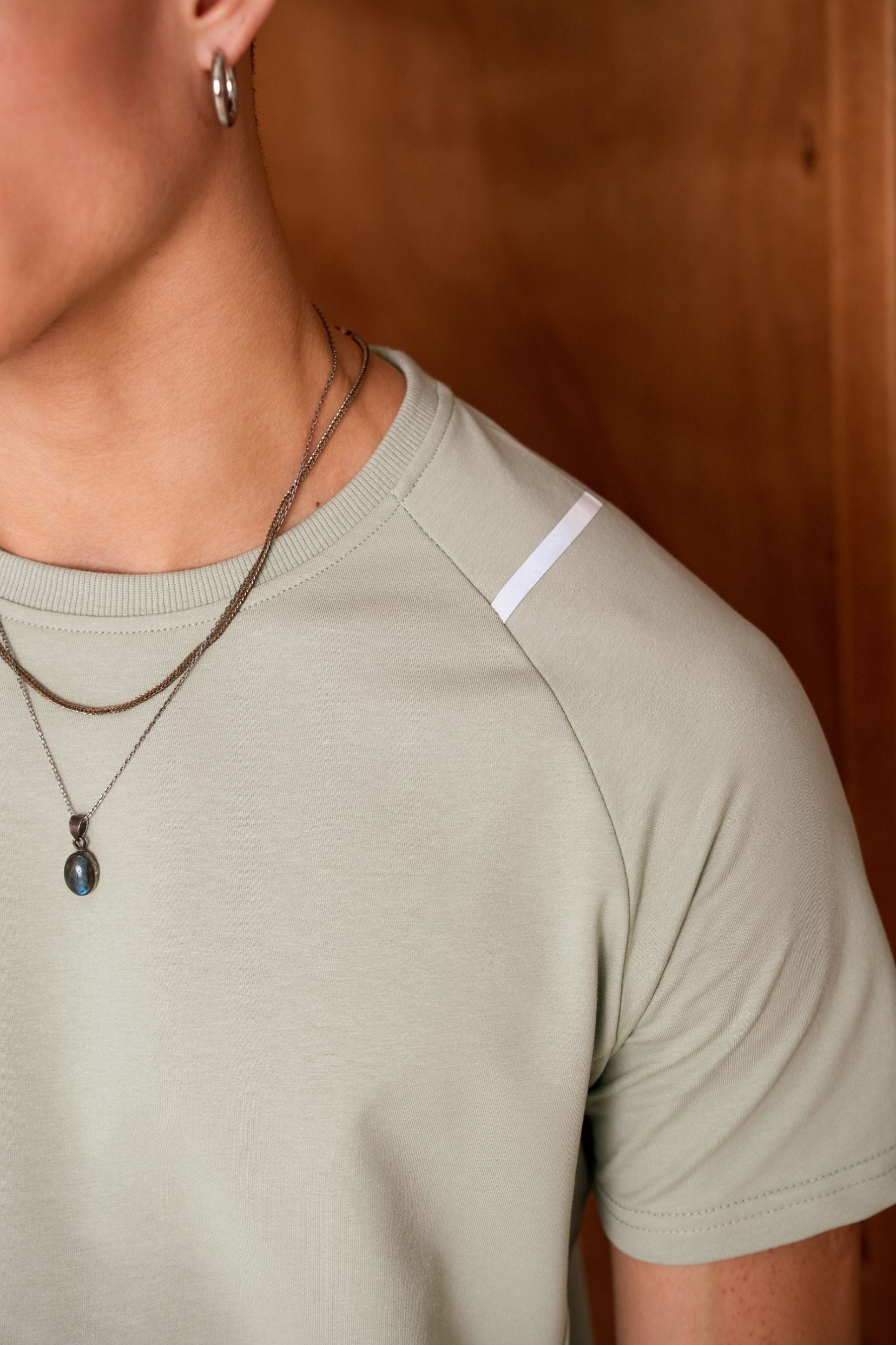 Ensemble tshirt / short Endure - vert d'eau-thumbmail-4