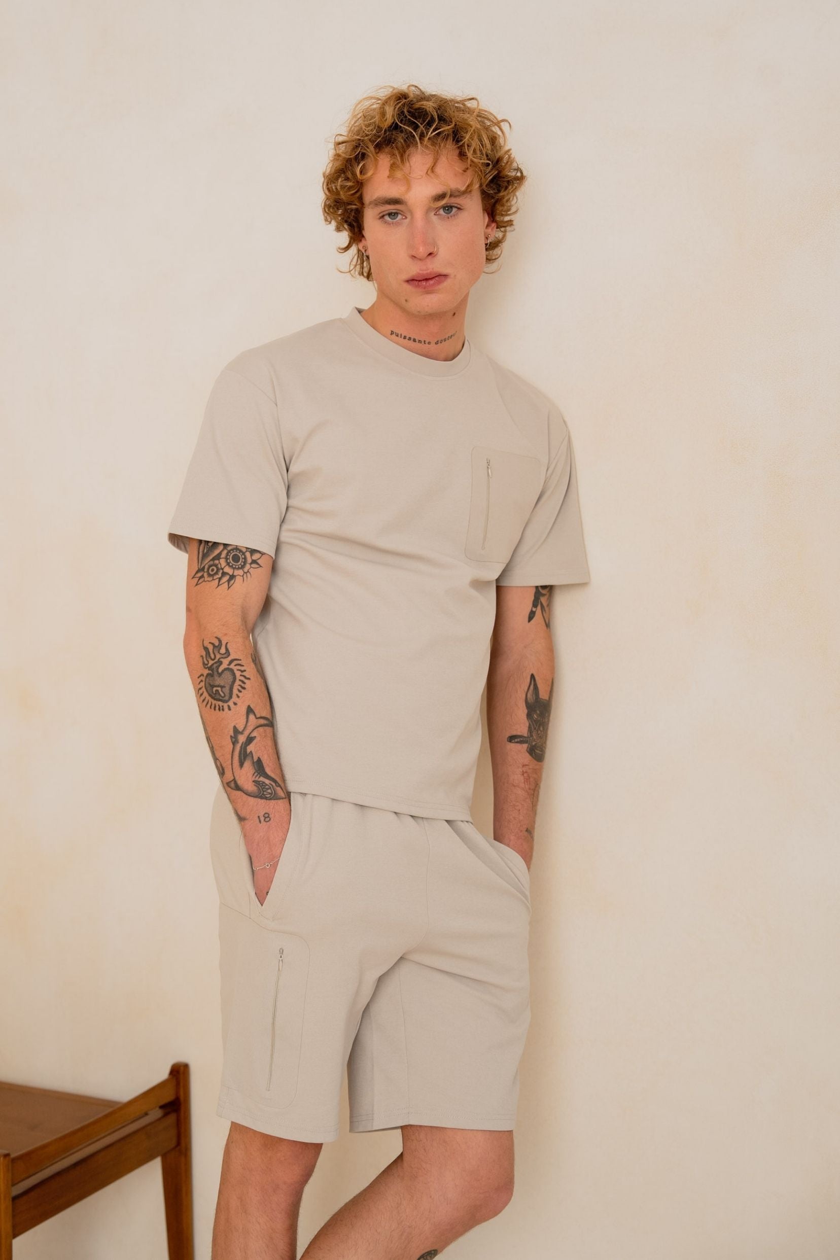 Ensemble tshirt / short Form - Gris
