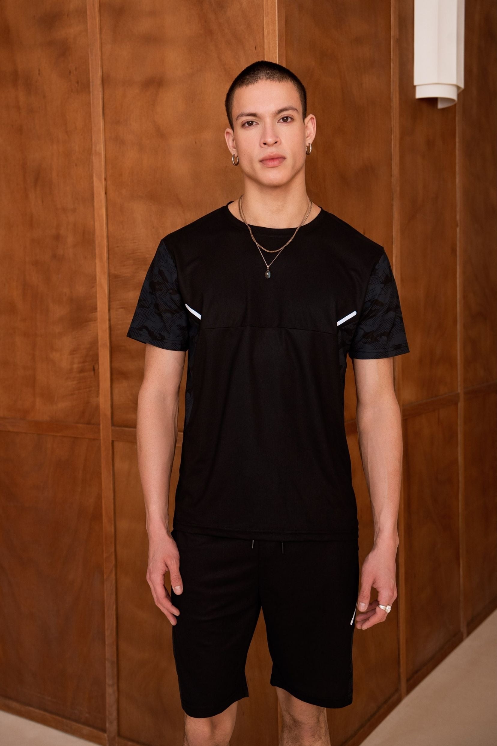 Ensemble tshirt / short Start - Noir-thumbmail-4