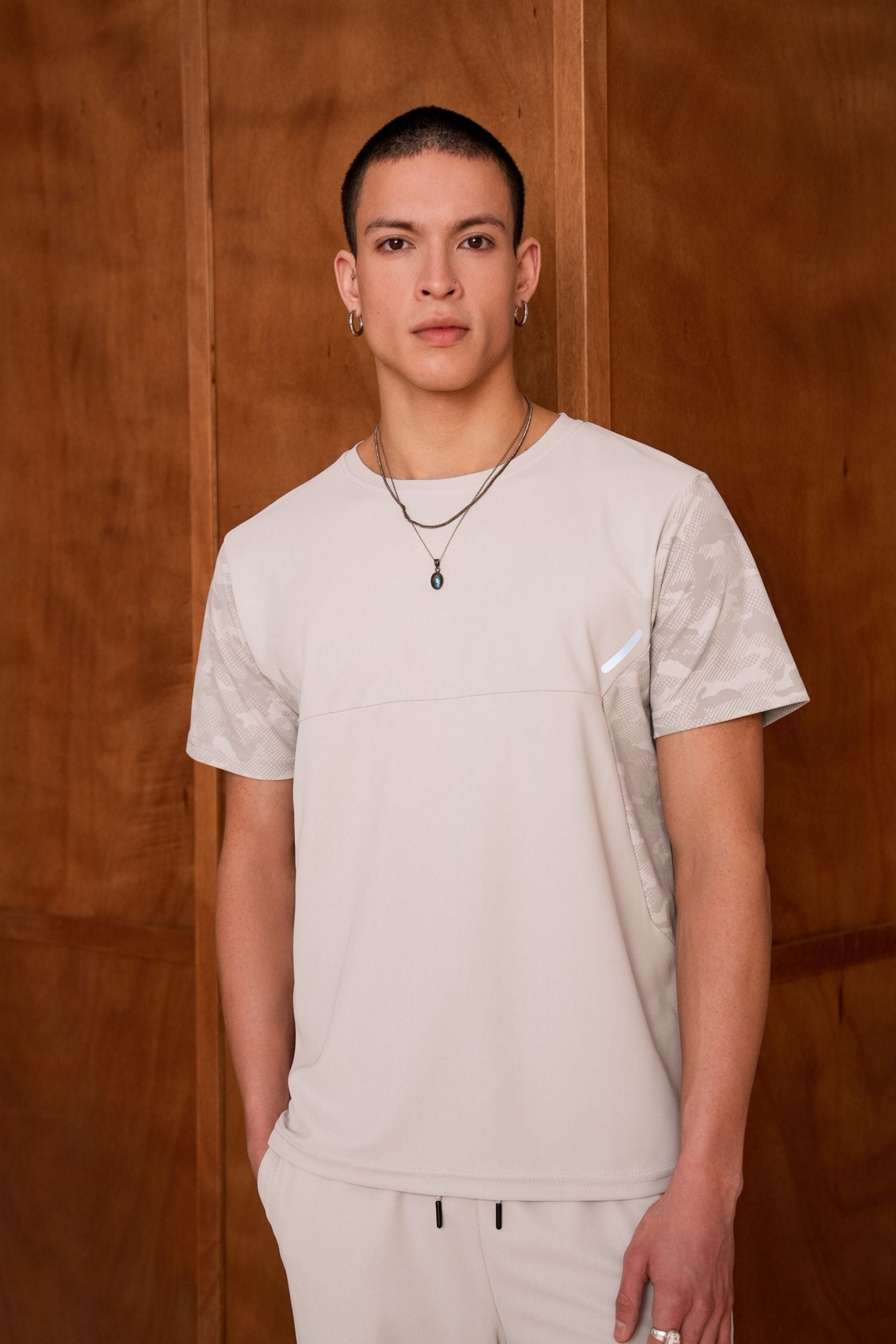 Ensemble tshirt / short Start - Gris-thumbmail-3