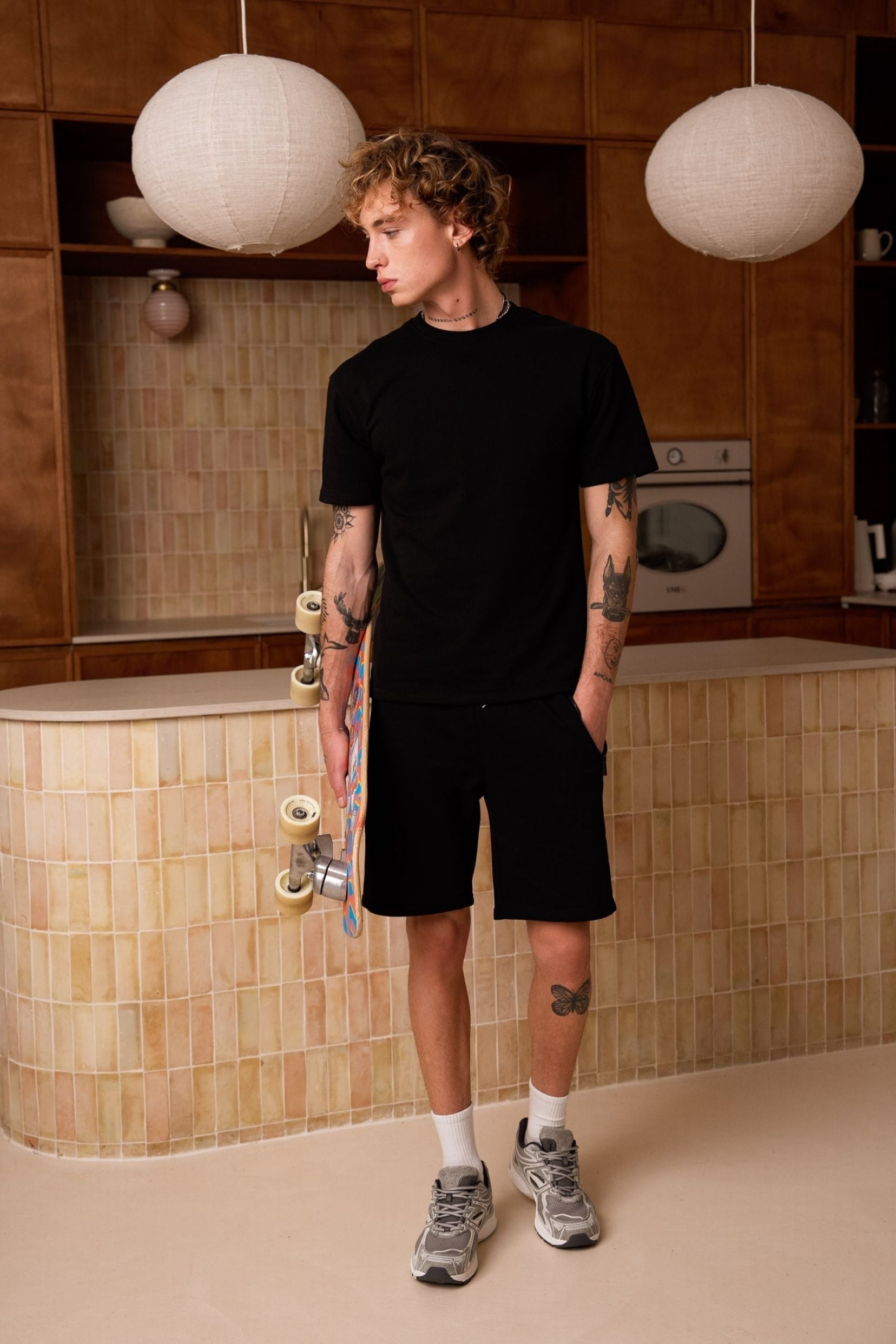 Ensemble Tshirt / short Club - Noir