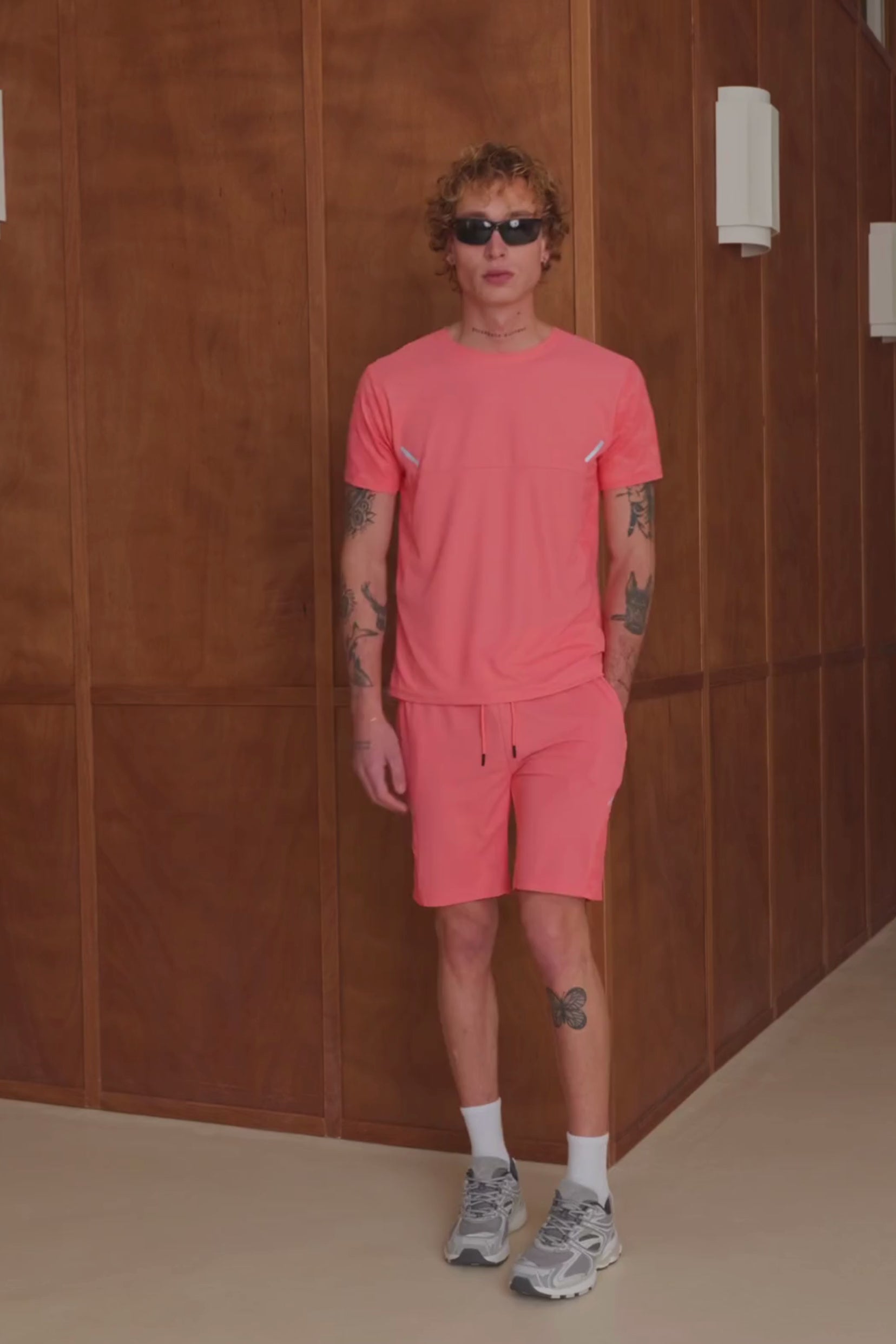 Ensemble tshirt / short Start - Rose Saumon-thumbmail-6
