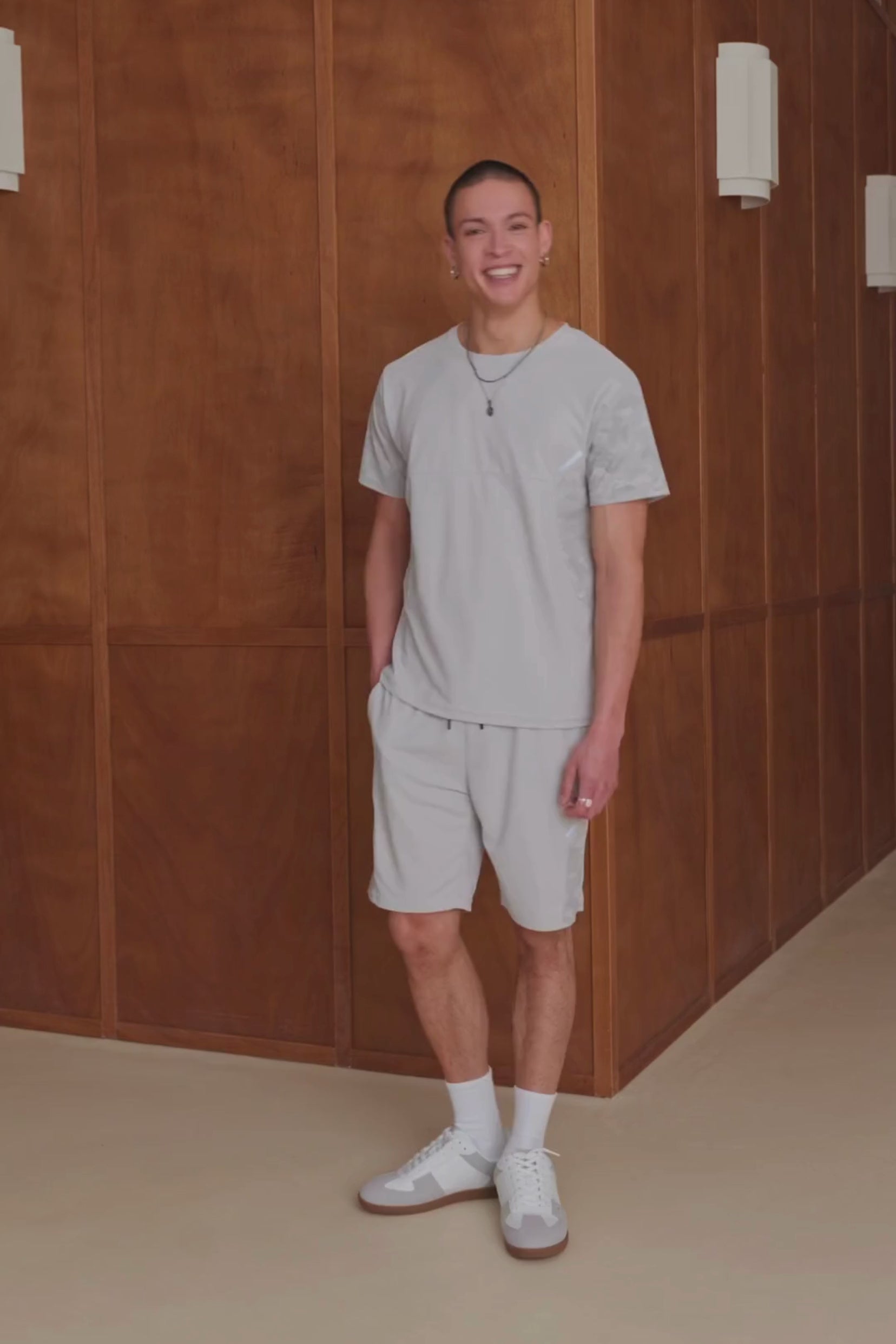 Ensemble tshirt / short Start - Gris-thumbmail-7