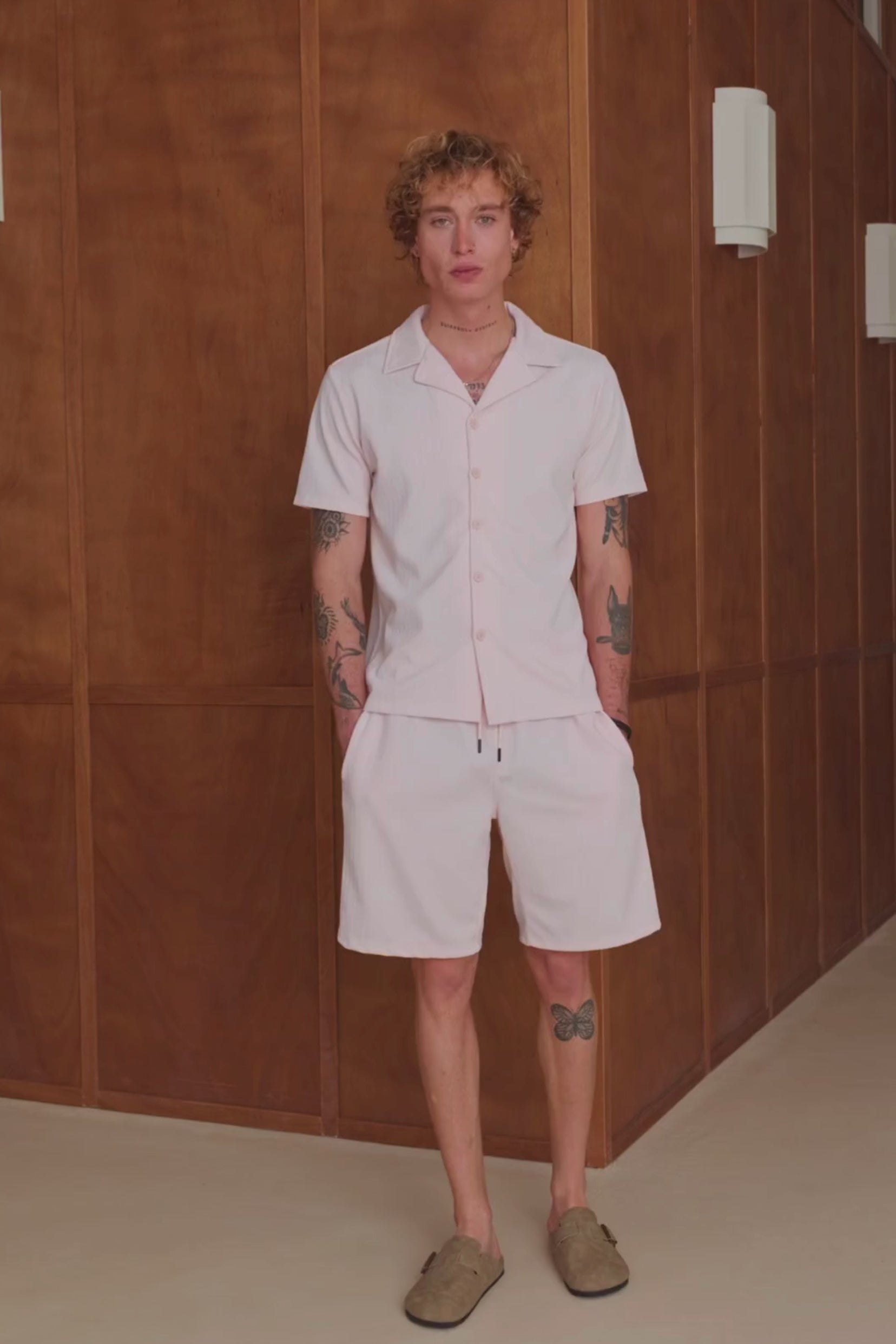 Ensemble chemise / short Breath - Rose pâle-thumbmail-5