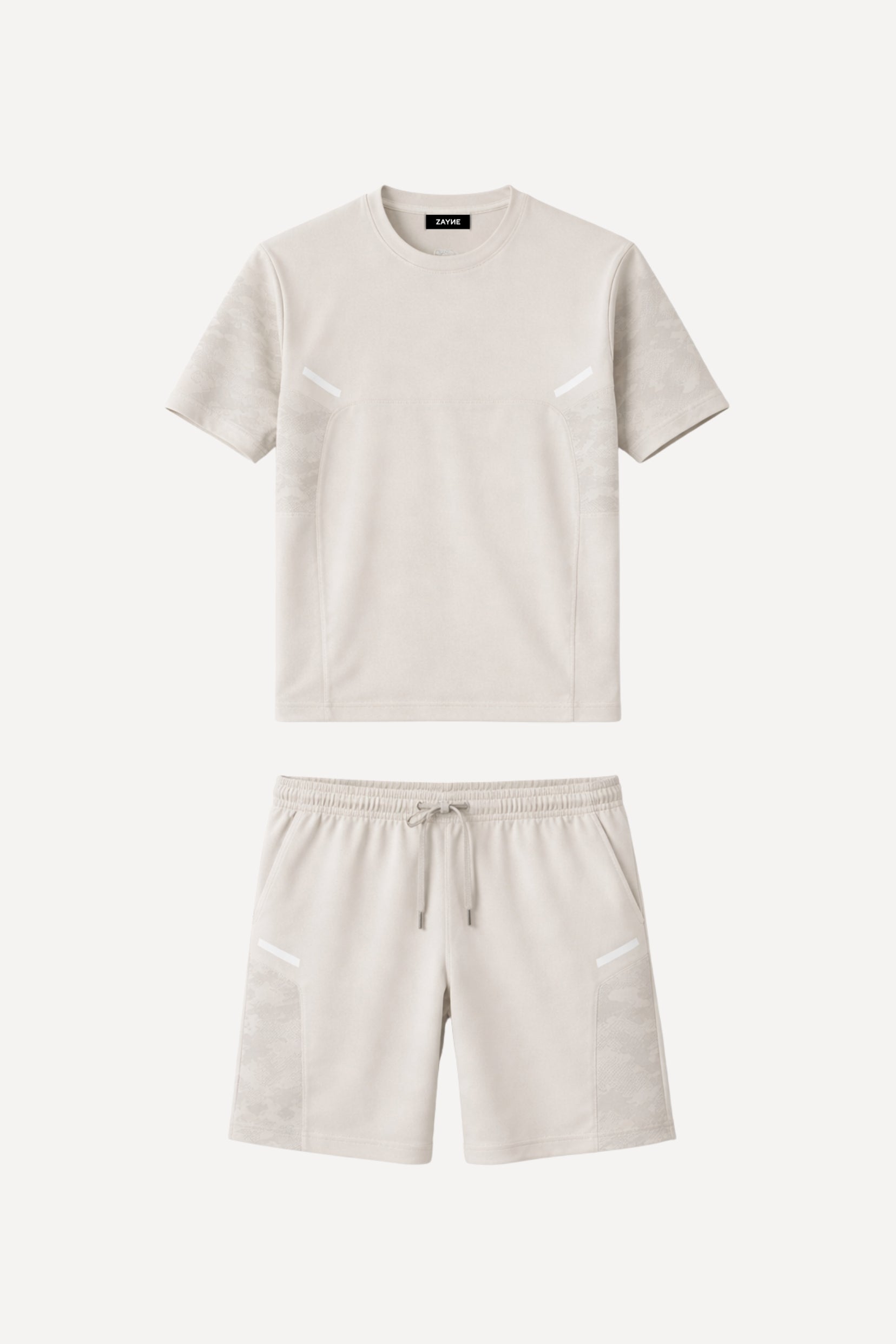Ensemble tshirt / short Start - Gris-thumbmail-2